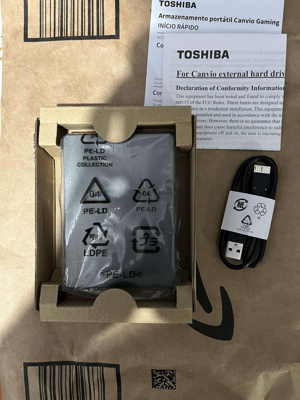 Toshiba Canvio Gaming 1TB Portable External Hard Drive USB 3.0, Black for PlayStation, Xbox, PC, & Mac - HDTX110XK3AA customer photo 1
