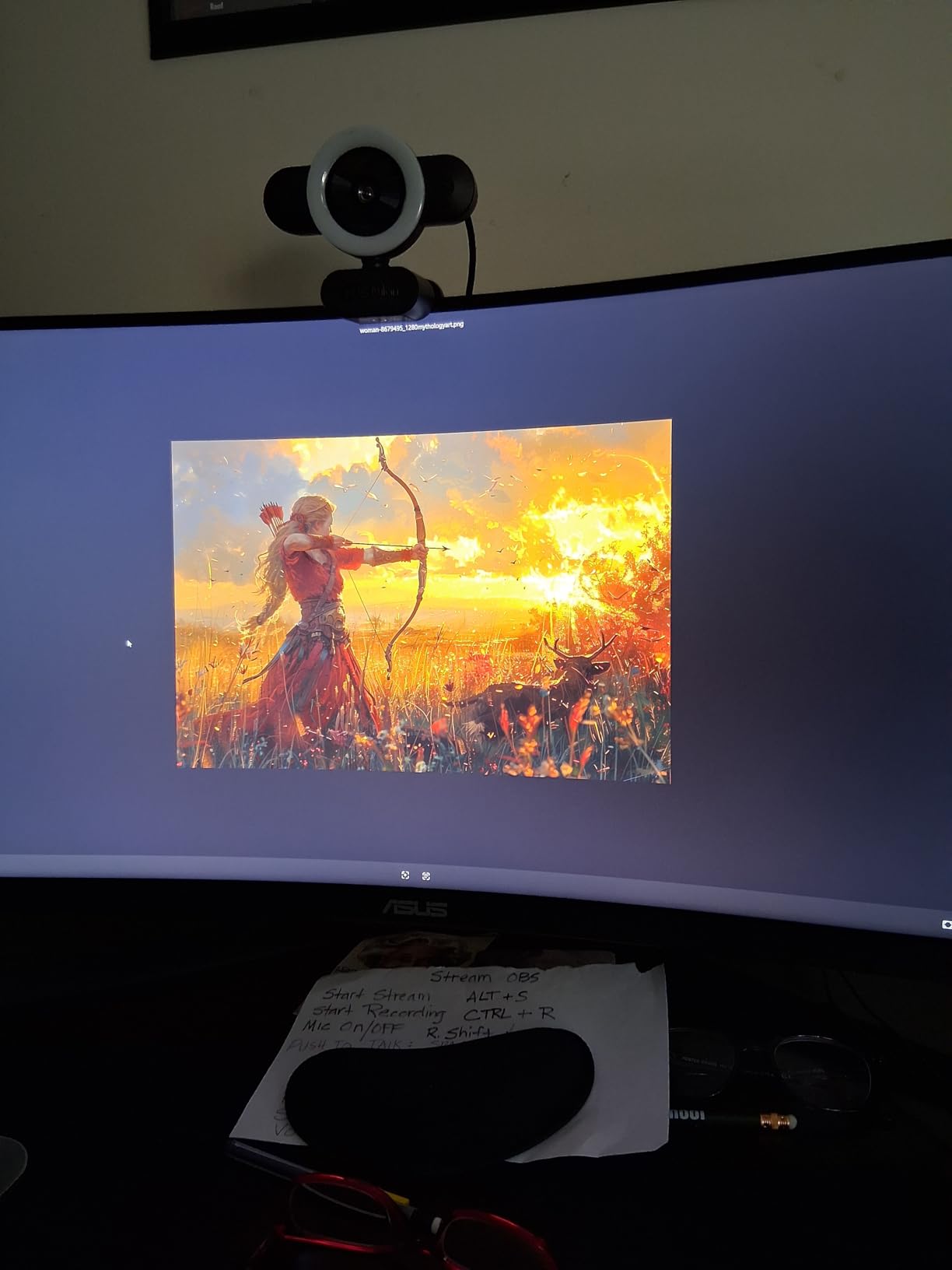 ASUS TUF Gaming VG34VQL1B 34 Inch 1440p 165Hz Ultrawide HDR Gaming Monitor customer photo 1