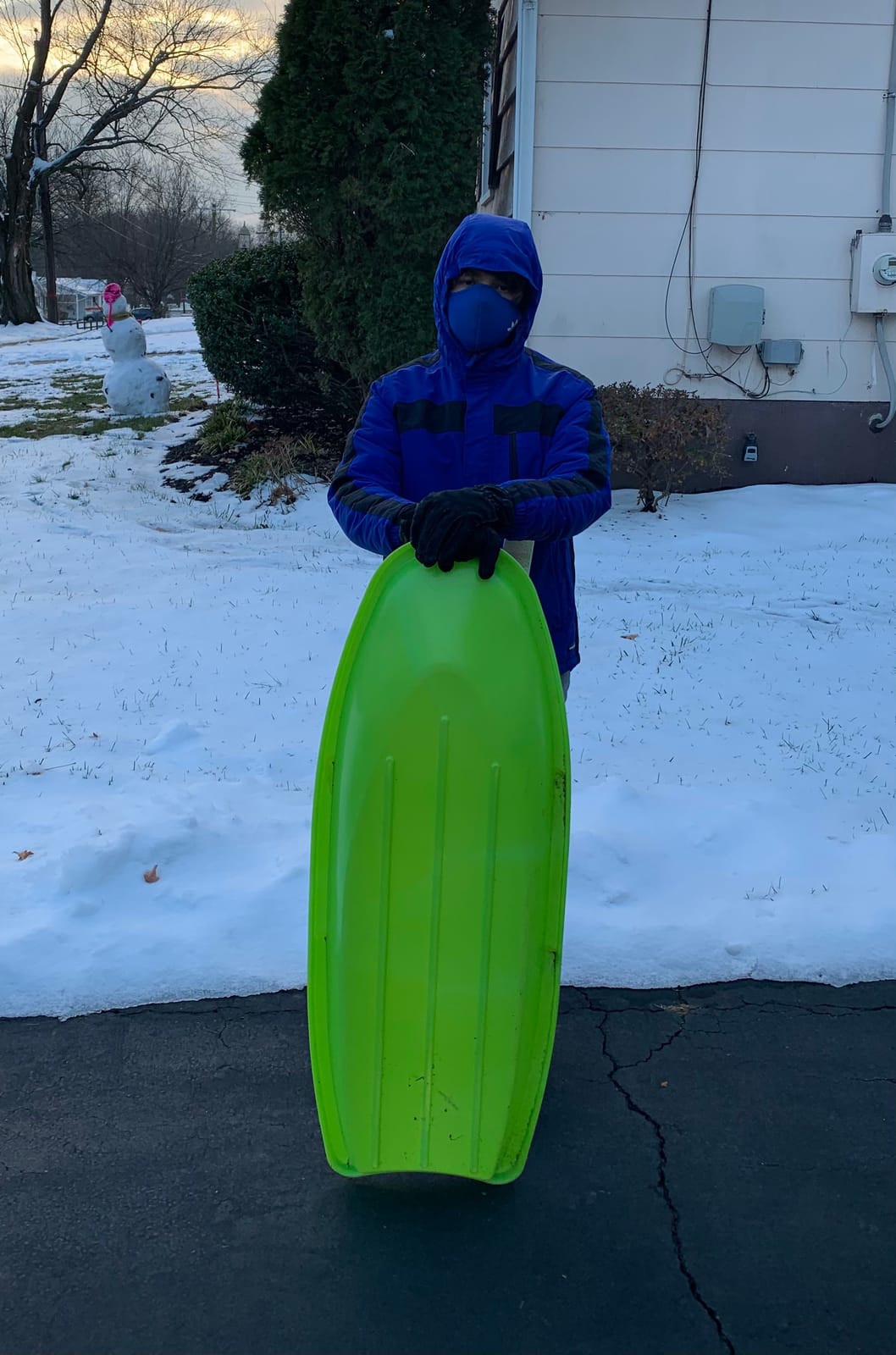 Flexible Flyer Winter Lightning Snow Sleds for Kids and Adults (3-Pack) - 48 Inch Toboggan Style Plastic Sled with Hard Bottom for Fast, Smooth Rides - 1 or 2 Riders (Blue, Green, Orange) customer photo 2