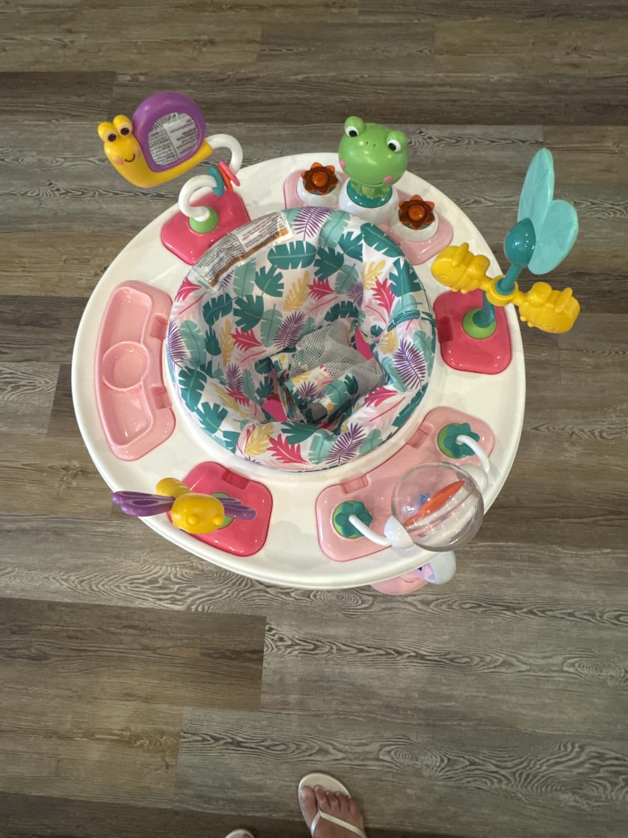 Bright Starts Bounce Bounce Baby 2-in-1 Activity Jumper & Table - Playful Palms customer photo 1