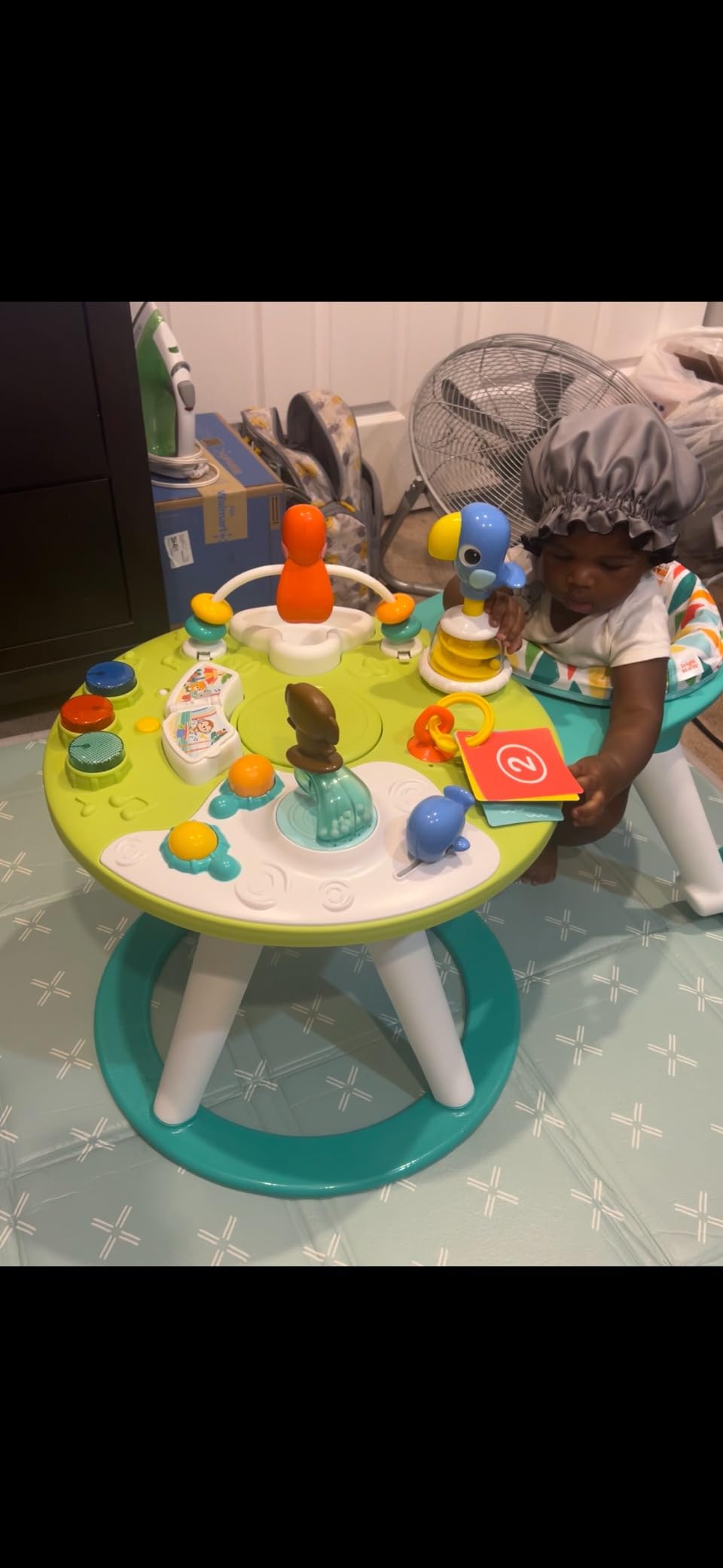 Bright Starts Around We Go 2-in-1 Baby Walker, Discovery Activity Center and Table, Tropic Coral, Ages 6 Months+ customer photo 2