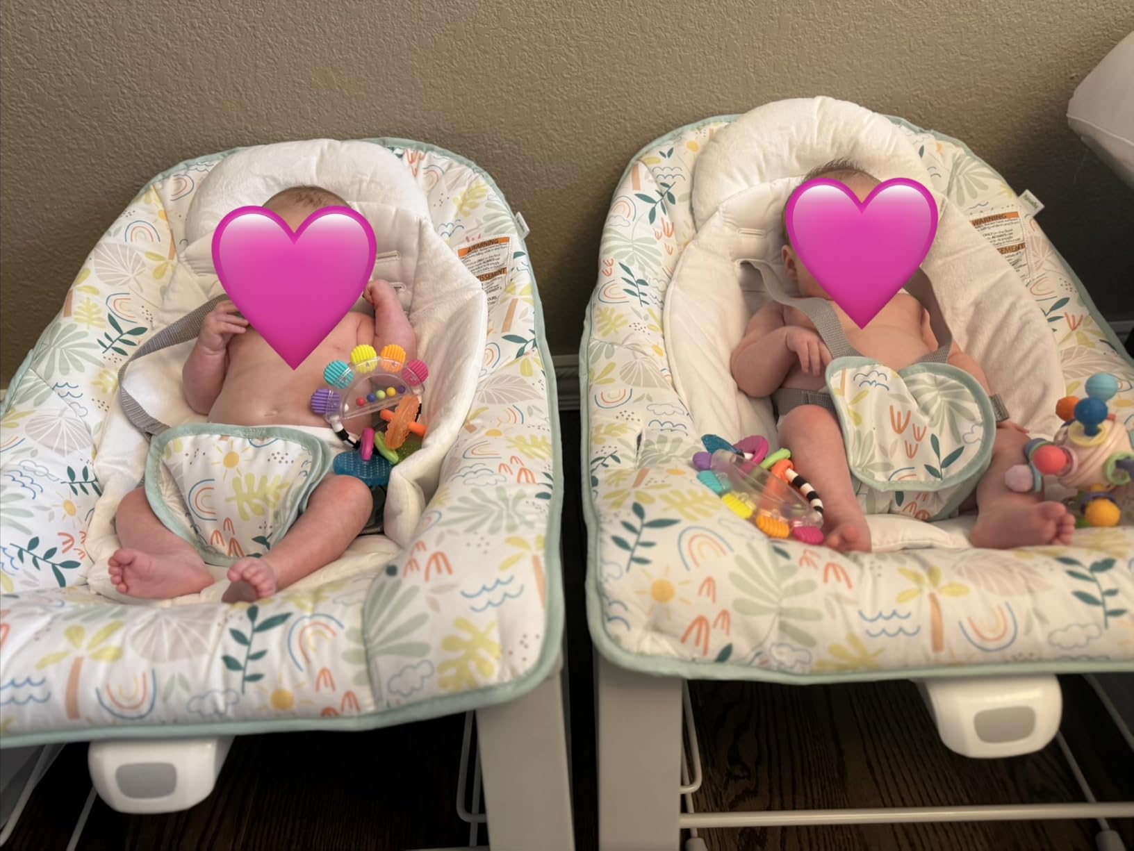 Ingenuity Keep Cozy 3-in-1 Grow with Me Vibrating Baby Bouncer, Seat & Infant to Toddler Rocker, Vibrations & -Toy Bar, 0-30 Months Up to 40 lbs (Weaver) customer photo 2
