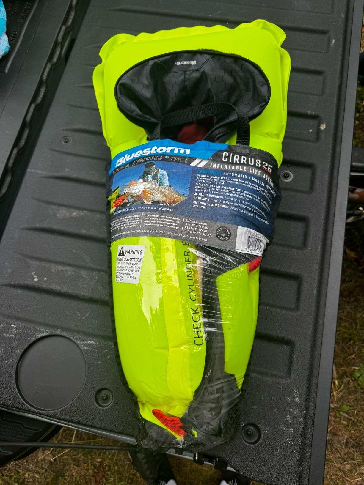 BLUESTORM Cirrus26 Inflatable PFD Life Jackets for Adults | US Coast Guard Approved Automatic Life Vest w/Manual Override Convertibility customer photo 2