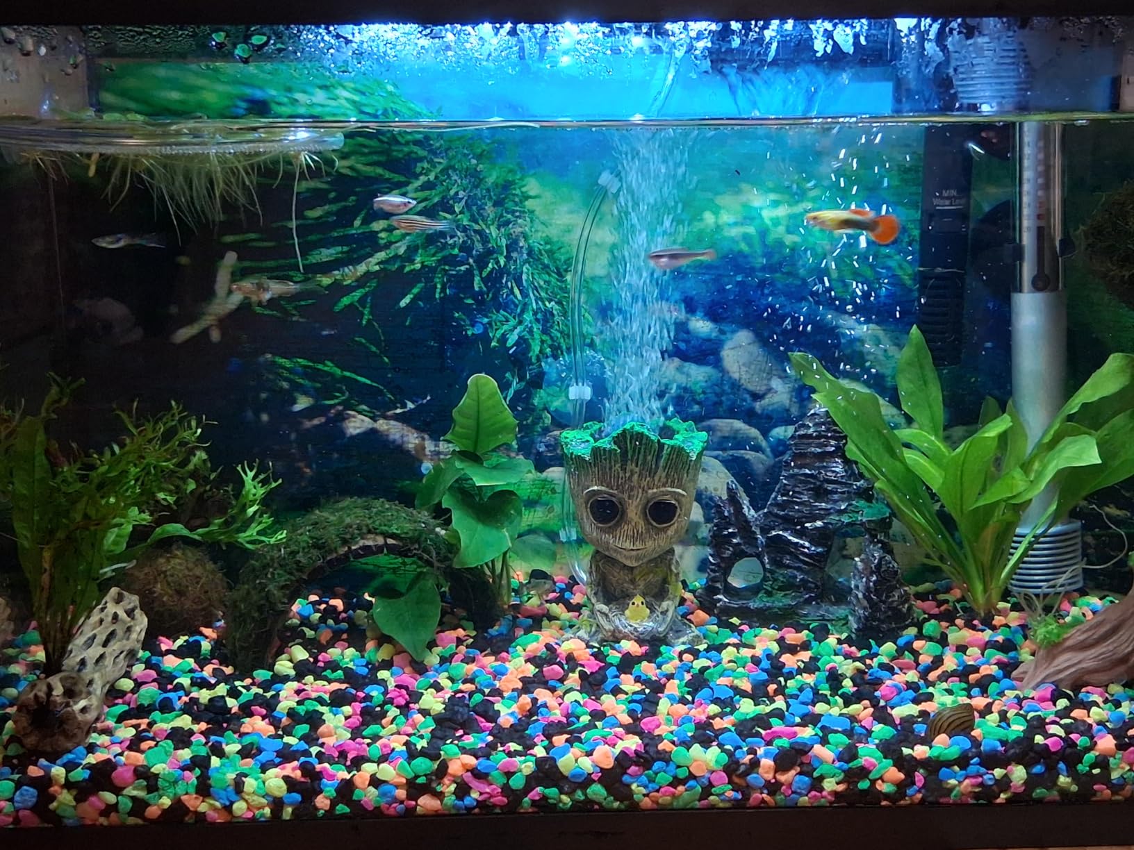 AnxunJim Aquarium Groot Air Bubbler Decorations Fish Tank Air Stone Set customer photo 1