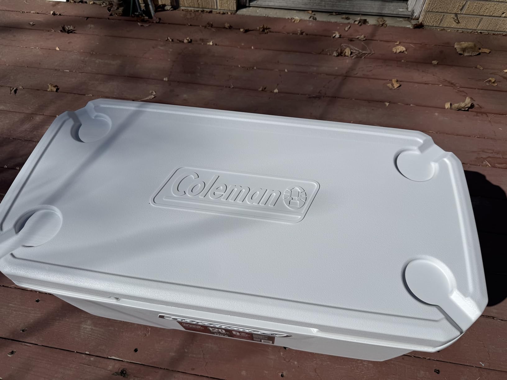 Coleman Marine Cooler with Fully Insulated UV Guard Lid & Body, Keeps Ice for 3+ Days, Great for Boating & Fishing, 52qt/100qt Wheeled/120qt Options customer photo 2