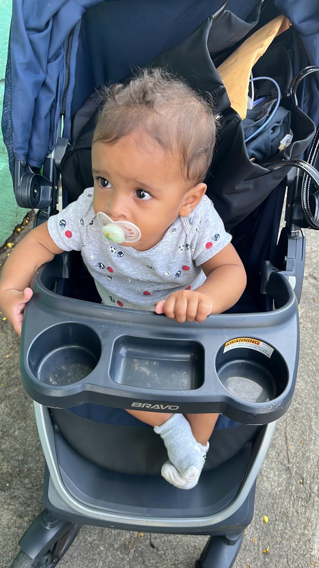 Chicco Bravo 3-in-1 Travel System w/KeyFit 30 Infant Car Seat & Base | Trio Travel System for Newborns & Toddlers, UPF 50+ Canopy, 4-Wheel Suspension, 1-Hand Self-Standing Fold, Grey customer photo 2