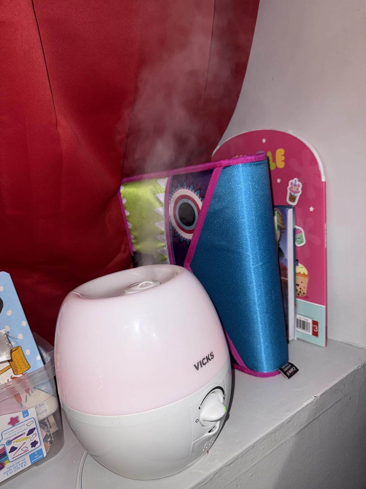 Vicks Humidifier 3-in-1 SleepyTime Cool Mist Humidifier for Nursery, White | Hydrating Mist for Baby & Kids Rooms with Color Changing Night Light, Use with Vicks SleepyTime Vapopads customer photo 2