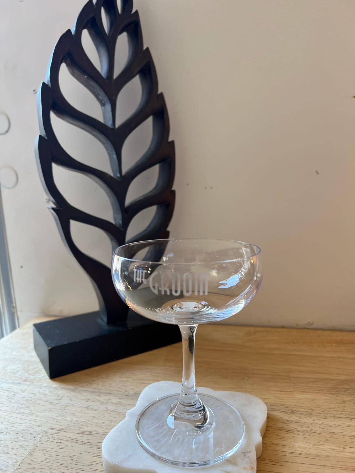 FAWLES Crystal Coupe Glasses, Set of 6, 7 Ounce(220ml), Elegant Short Stem Design, Clear Cocktail Glasses Sets Perfect for Drinking Champagne, Sweet Wine, etc. customer photo 1