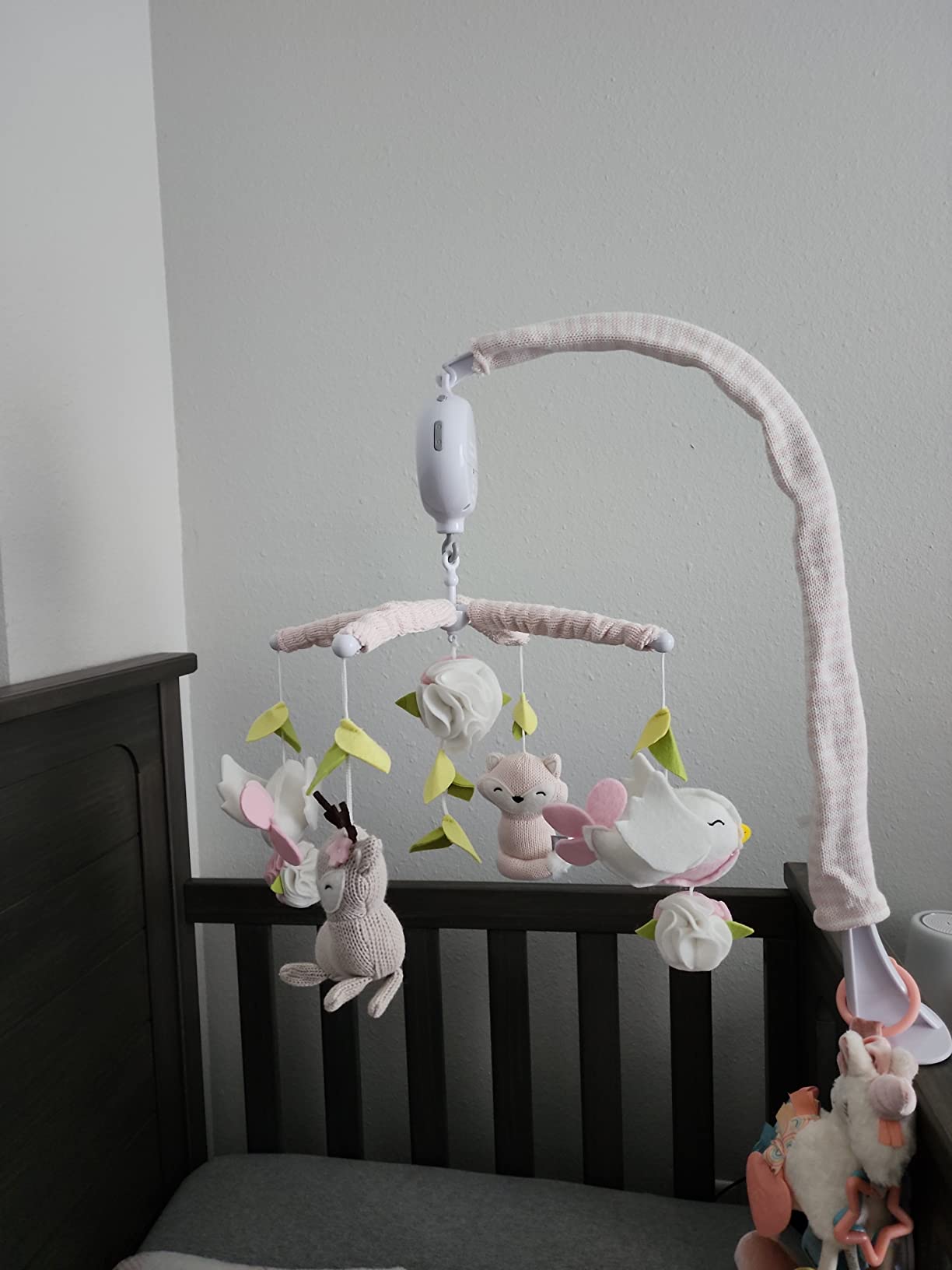 Living Textiles Baby Musical Mobile - Ava Birds | Crib Toy, Knitted Woodland Characters, Nursery Decor, Calming Soother with 12 Lullabies Essential and Perfect Toy for Boys Girls customer photo 1