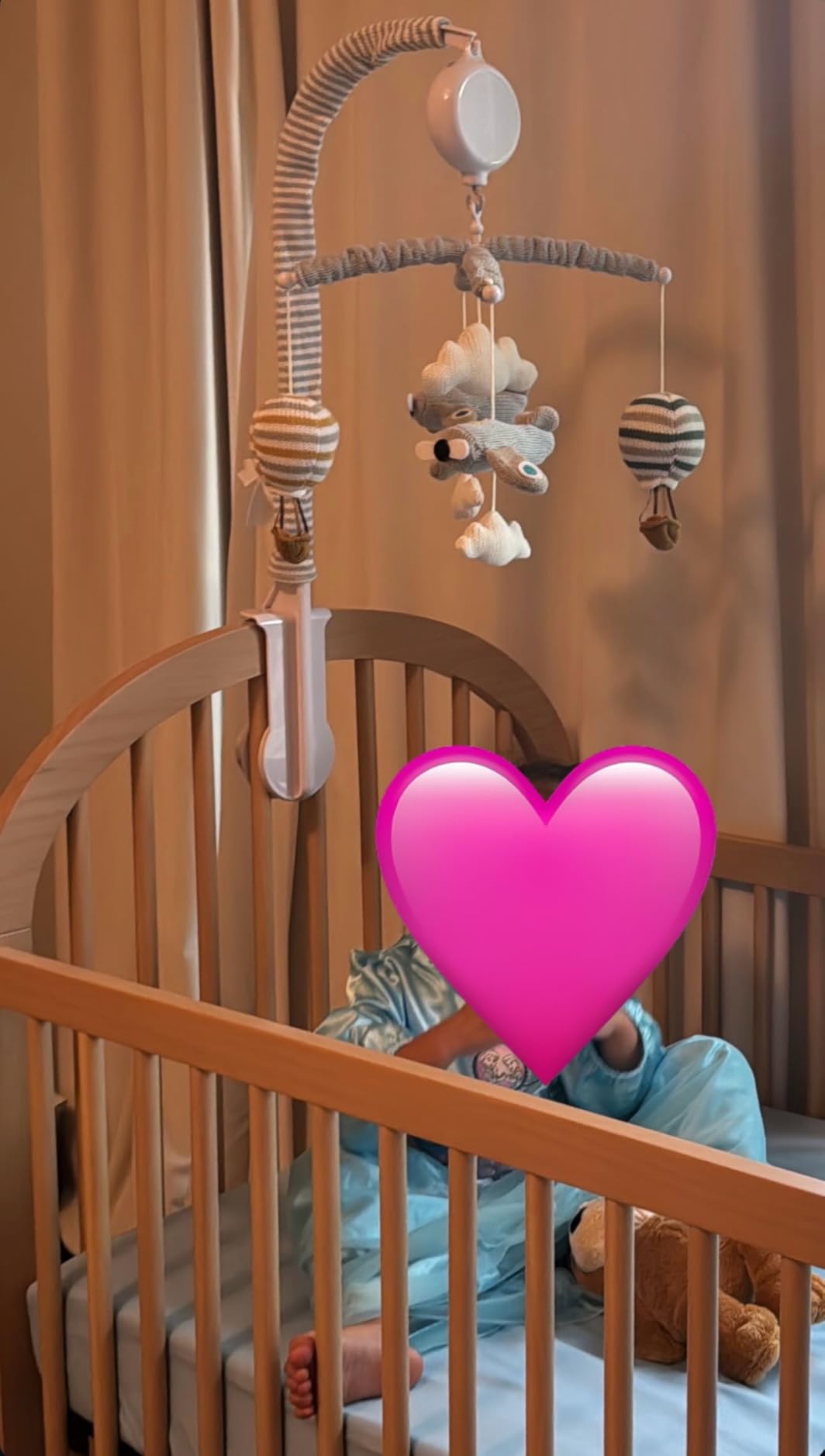 Living Textiles Baby Musical Mobile - Ava Birds | Crib Toy, Knitted Woodland Characters, Nursery Decor, Calming Soother with 12 Lullabies Essential and Perfect Toy for Boys Girls customer photo 2