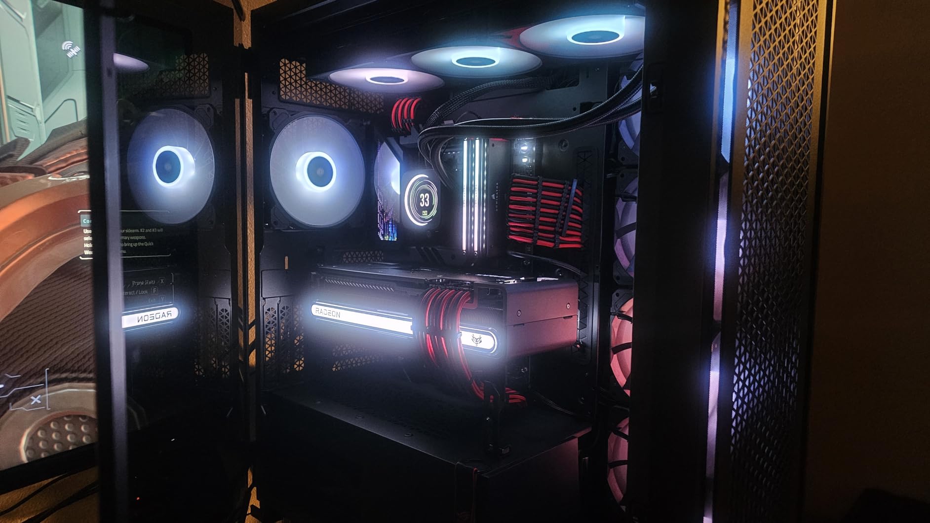 CORSAIR 7000D Airflow Full-Tower ATX PC Case – High-Airflow Front Panel – Spacious Interior – Easy Cable Management – 3X 140mm AirGuide Fans with PWM Repeater Included – Black customer photo 2