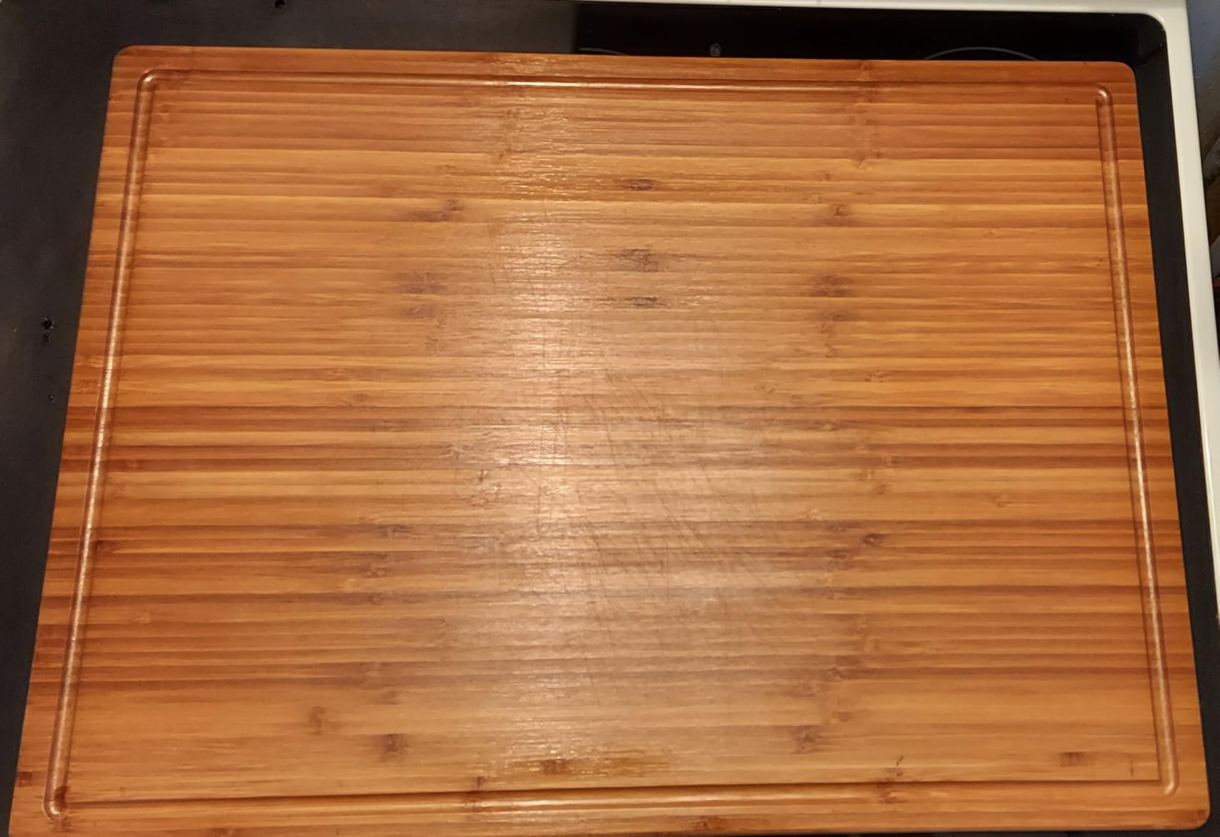 Allsum Extra Thick Wood Cutting Board for Kitchen, Reversible and Durable customer photo 1
