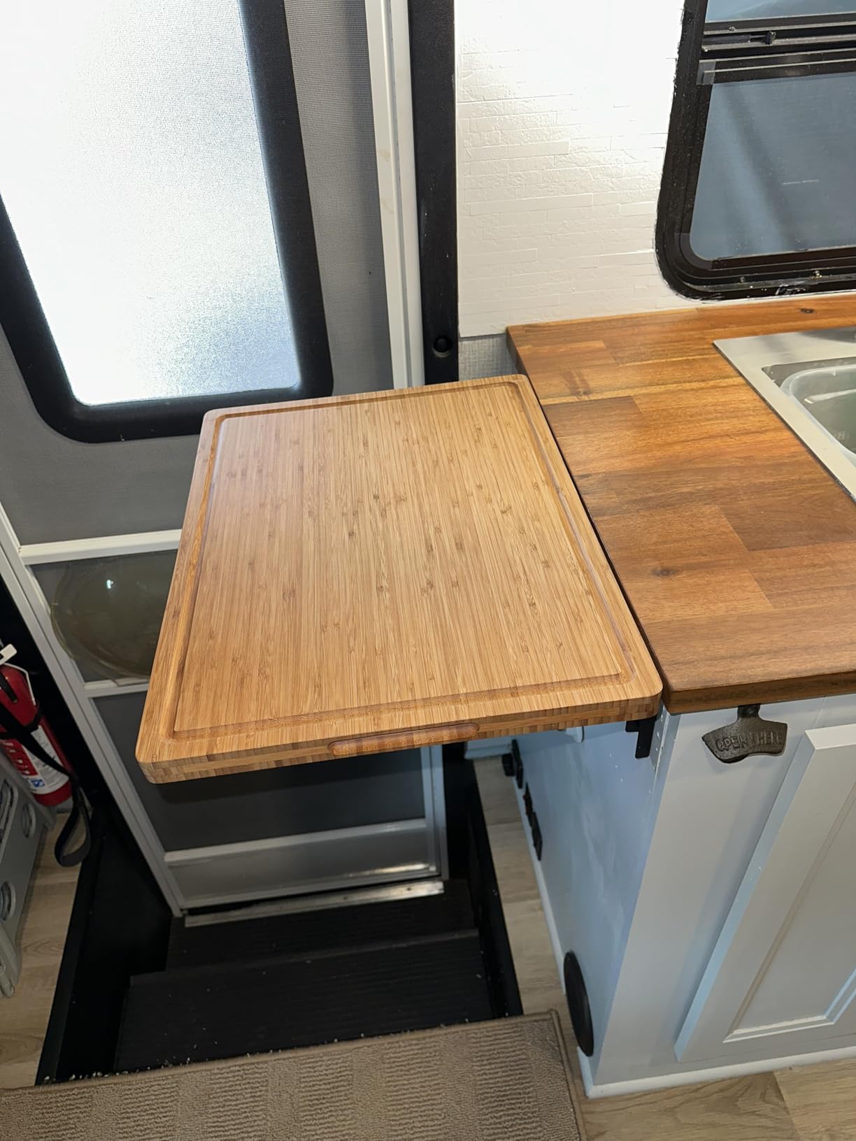 Allsum Extra Thick Wood Cutting Board for Kitchen, Reversible and Durable customer photo 2