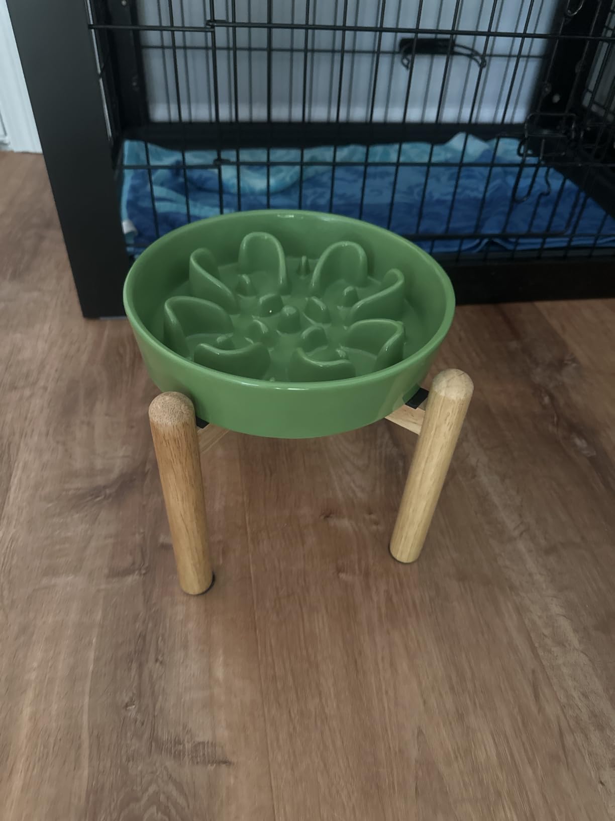 LE TAUCI Dog Bowls Slow Feeder Ceramic, 1.5 Cup Slow Feeding Bowl for Small and Medium Breed, Puzzle Dog Food Bowl for Fast Eater, Maze Purple customer photo 2