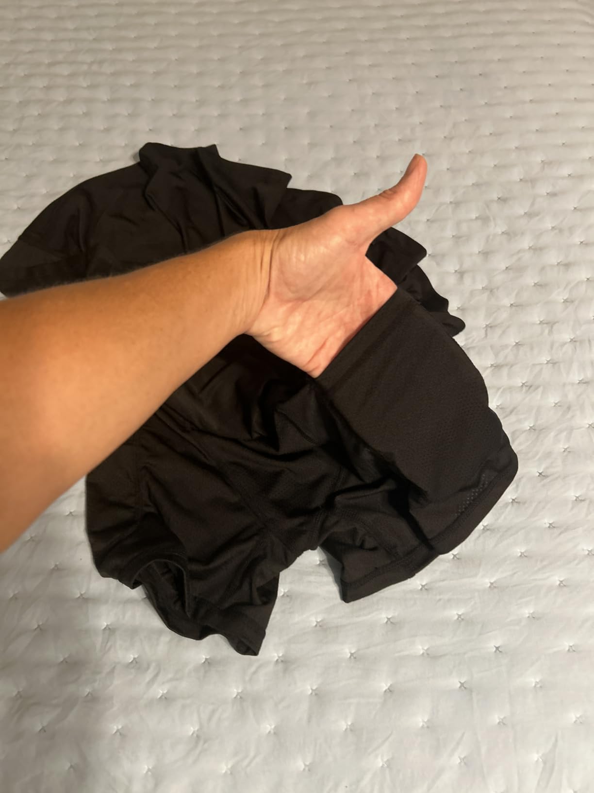 SANTINY Pleated Tennis Skirt with 4 Pockets customer photo 2