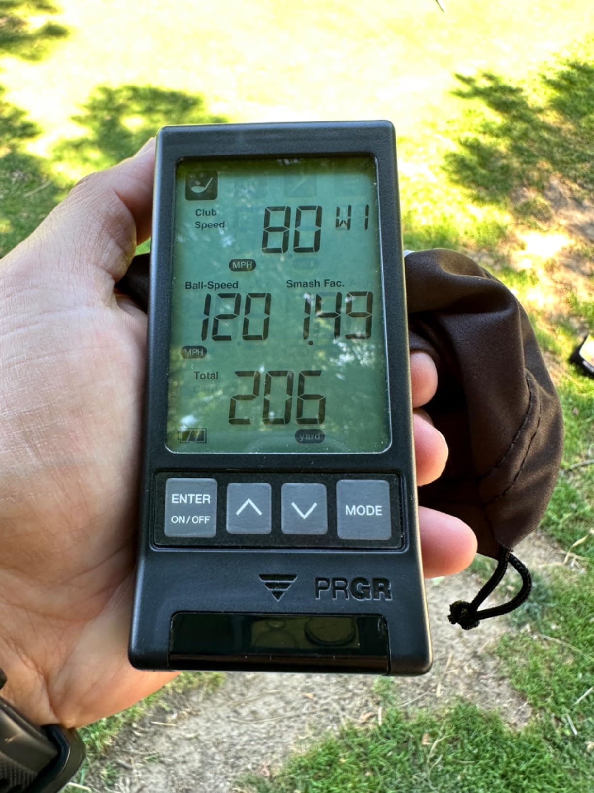 PRGR HS 130-A Portable Golf Launch Monitor | Doppler Radar Measures Club & Ball Speed, Smash Factor, Total & Carry Distance | Tracks Swing Speed Training Aids customer photo 1