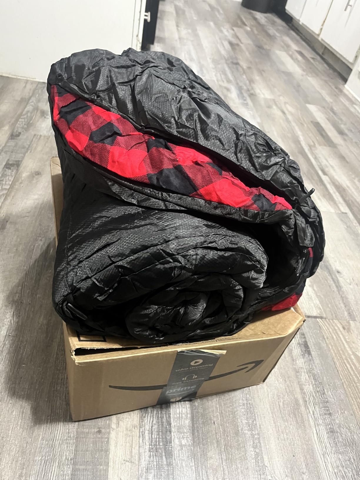 HiZYNICE Sleeping Bags for Adults XXL Cold Weather | 100% Cotton Flannel Winter Camping Large 90 x 39 in, Compression Sack Included customer photo 1