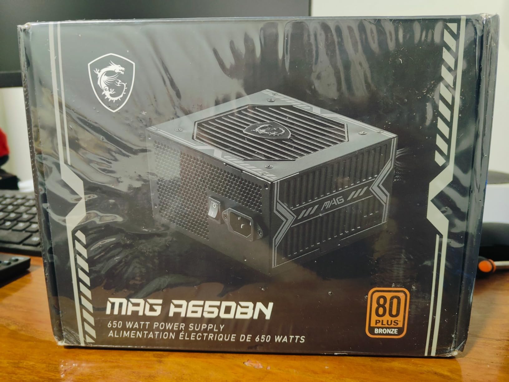 MSI MAG A650BN, Non-Modular Compact 650W Power Supply, 80+ Bronze, Low-Noise Fan, Active PFC Design, 5 Year Warranty customer photo 1