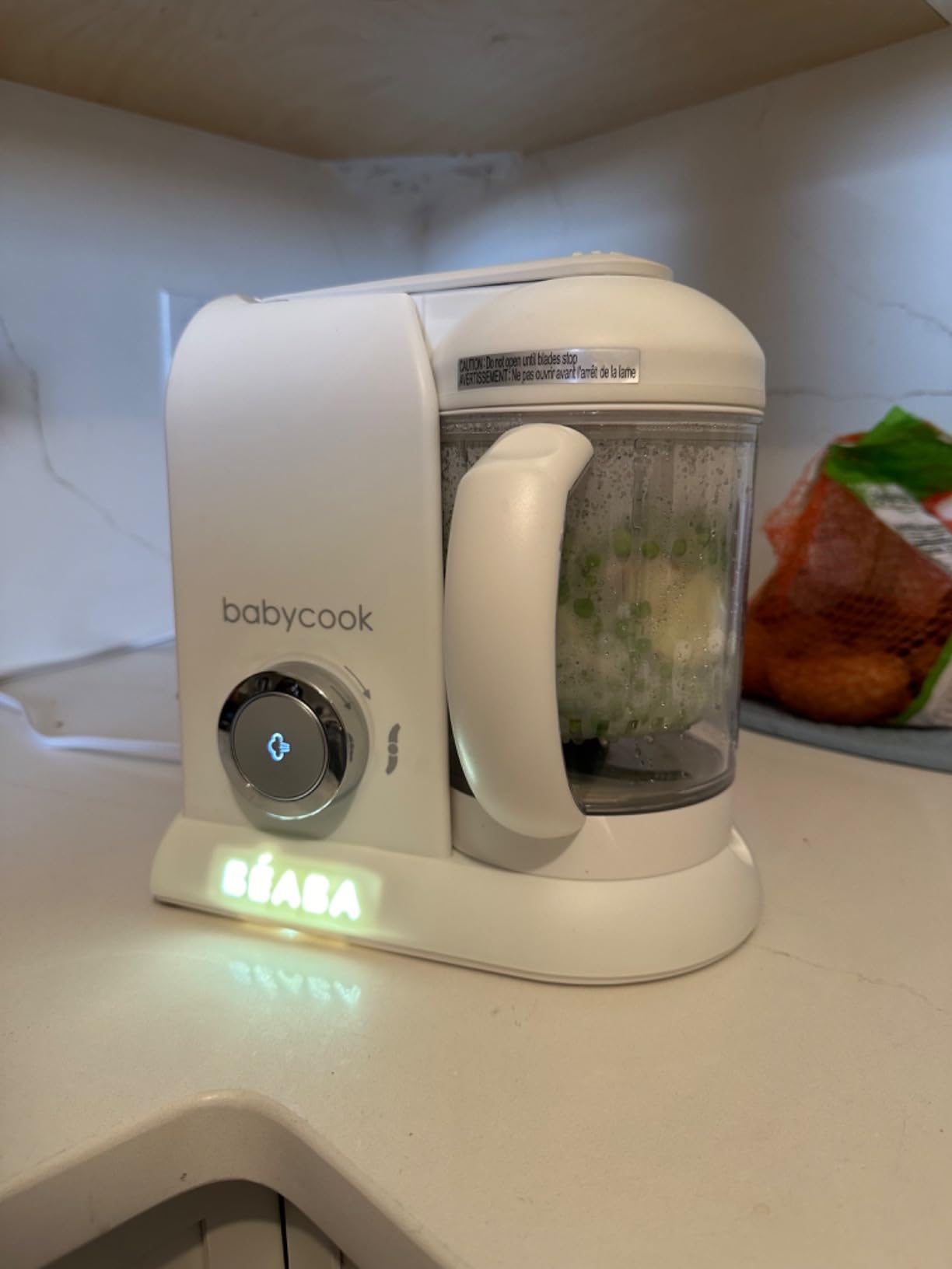 BEABA Babycook Solo 4 in 1 Baby Food Maker, Puree Steamer and Blender for Purees, Grinder with Auto Steam Cooking, Lrg Capacity 4.5 Cups 27 Servings in 20 Mins, Eucalyptus customer photo 2