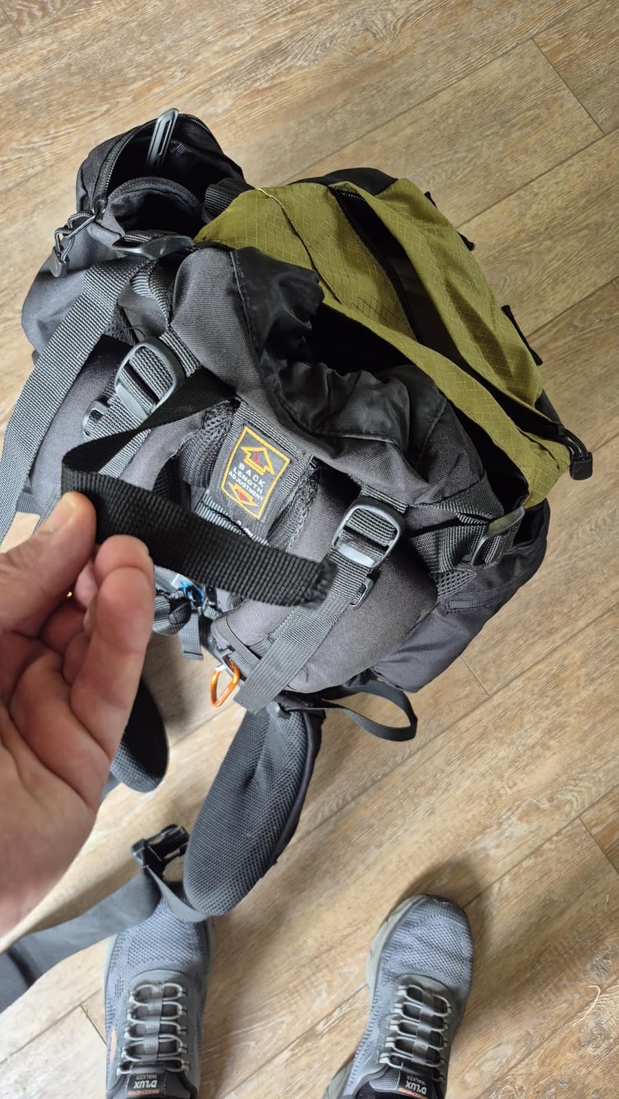 Teton 65L Explorer Internal Frame Backpack for Hiking, Camping, Backpacking, Rain Cover Included, Olive customer photo 2