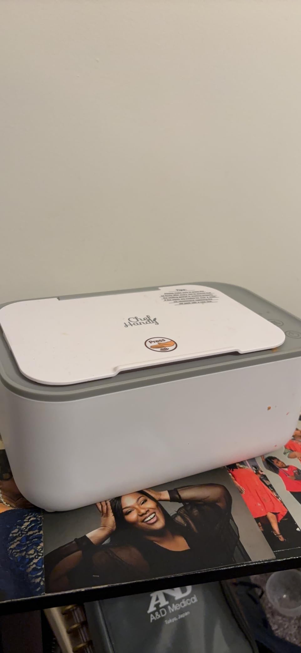 Chefhandy Baby Wipe Warmer with Surround Heating, Large Capacity, White | Fits baby wipes and most adult-size wipes. 3 temperature settings customer photo 1