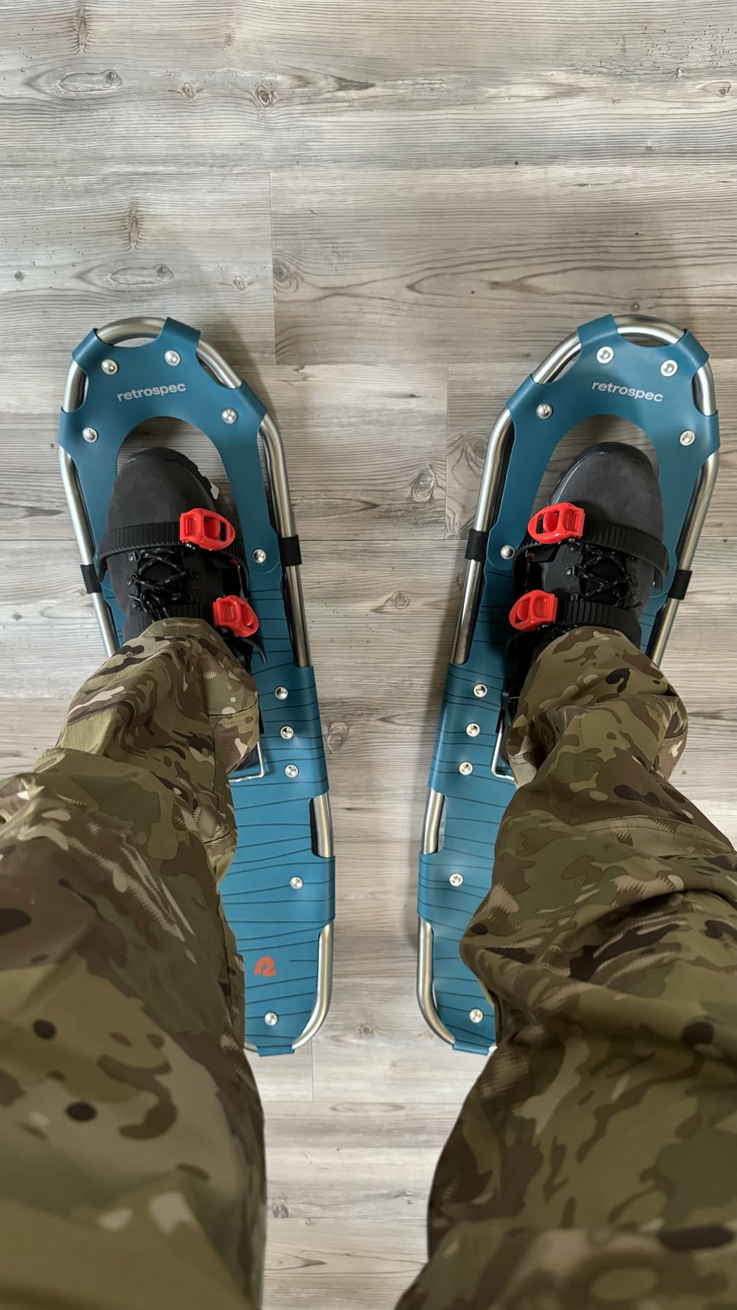 Retrospec Drifter Snowshoes for Women & Men - Lightweight Aluminum Frame Snow Shoes with Double Ratchet Binding System, Heel Lifts & Carry Bag for All Terrain Hiking & Winter Sports customer photo 1