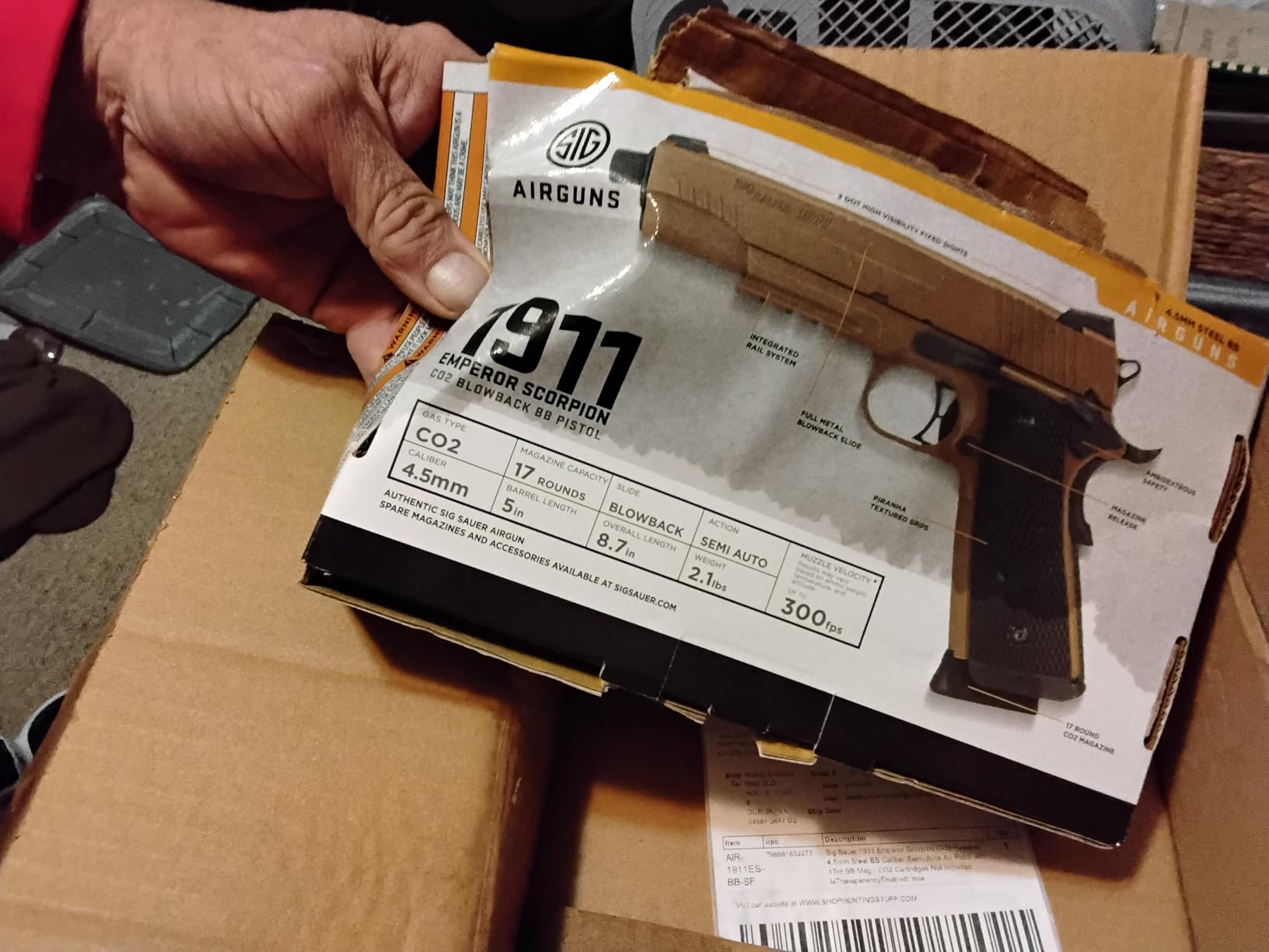 Sig Sauer 1911 Emperor Scorpion CO2-Powered Air Pistol customer photo 2