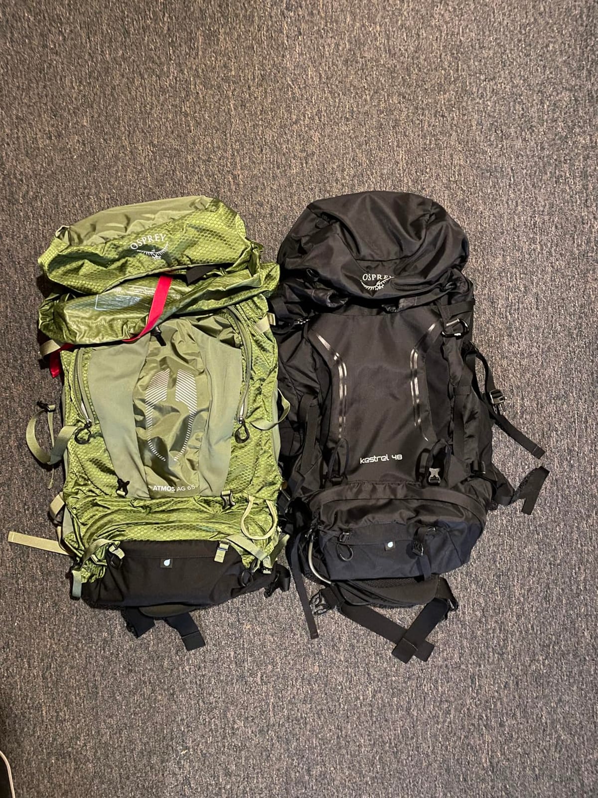 Osprey Atmos AG 65L Men's Backpacking Backpack, Black L-XL | hiking pack, camping gear, overnight trail pack customer photo 1