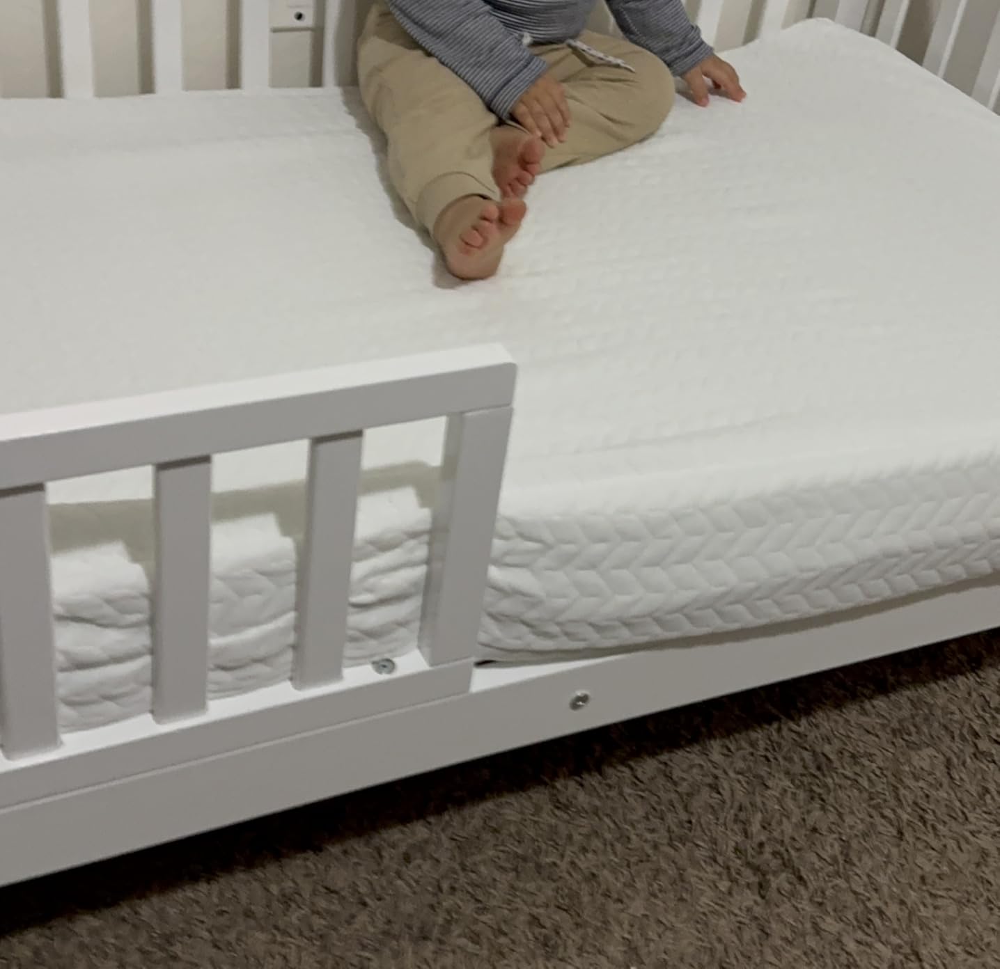 Dream On Me 2-in-1 Baby Zzz Crib & Toddler Mattress, GREENGUARD Gold customer photo 1