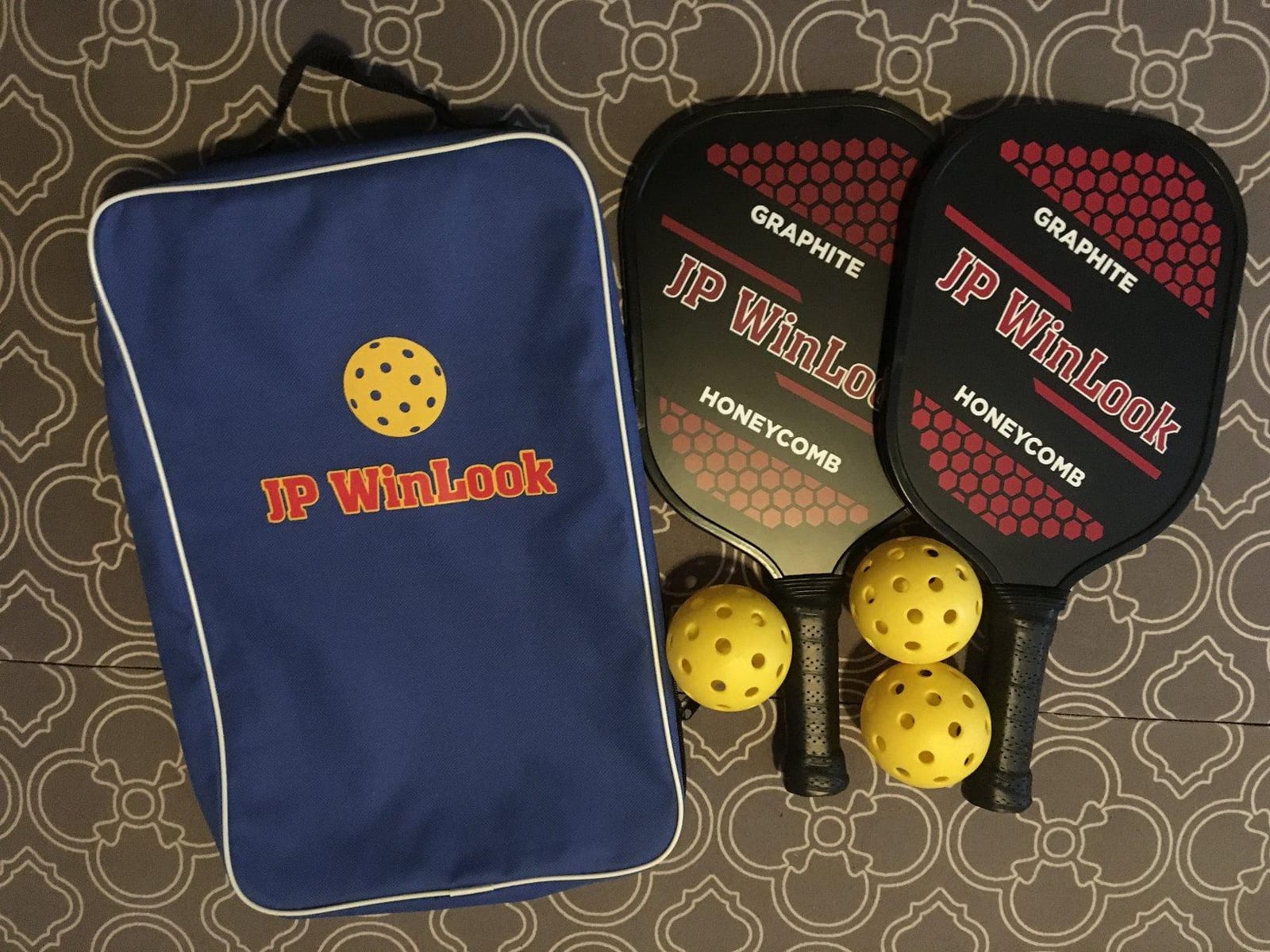 JP WinLook Premium Pickleball Paddles Set – USAPA Pickleball Set - Graphite Carbon Fiber Rackets for Women & Men and Balls for Indoor or Outdoor Play - Racquets, Pickleballs & Carry Bag customer photo 2