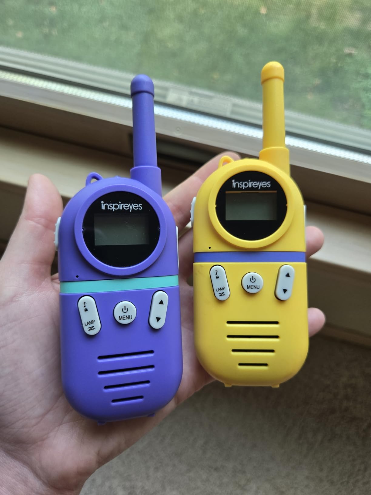 Inspireyes Kids Walkie Talkies, Rechargeable 3 Pack Long Range 2-Way Radios | Toys for Boys Girls 3-12, 48H Battery, Clear Audio, VOX Hands Free, Flashlight, Camping Toy, Hiking, Birthday Christmas Gift customer photo 1