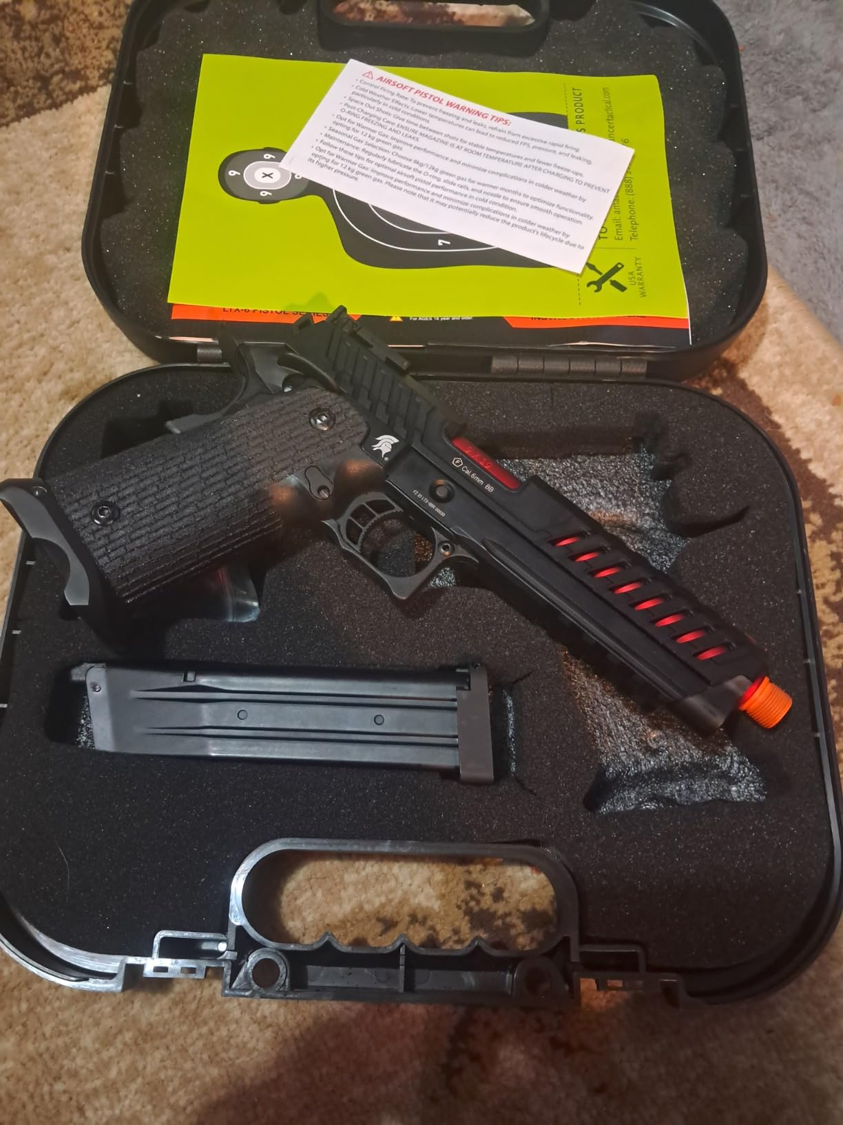Lancer Tactical Knightshade Hi-Capa Gas Blowback Full Steel Airsoft Pistol customer photo 1