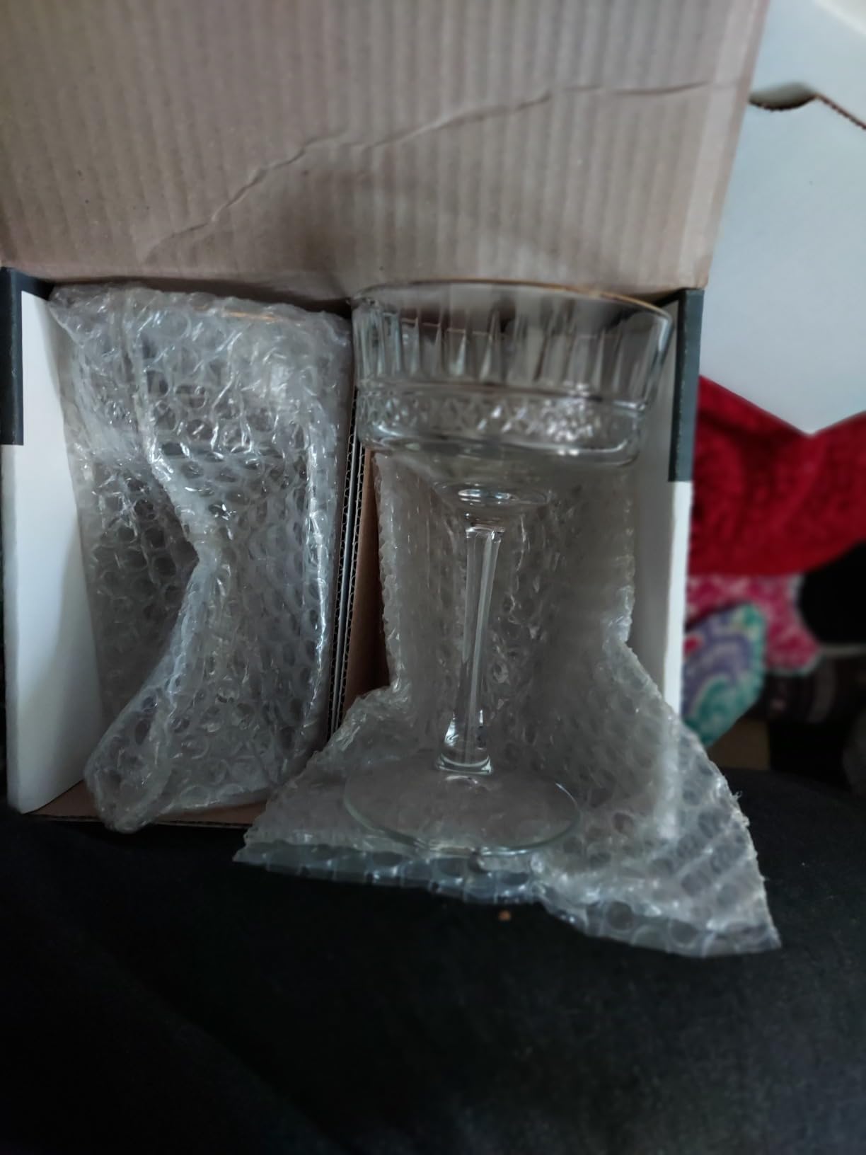 Vintage Coupe Glasses Set of 4, Champagne, Cocktail, Martini, Wine Glasses, Long Stem Glassware, (8.8oz/260ml) (4 Pack) customer photo 1