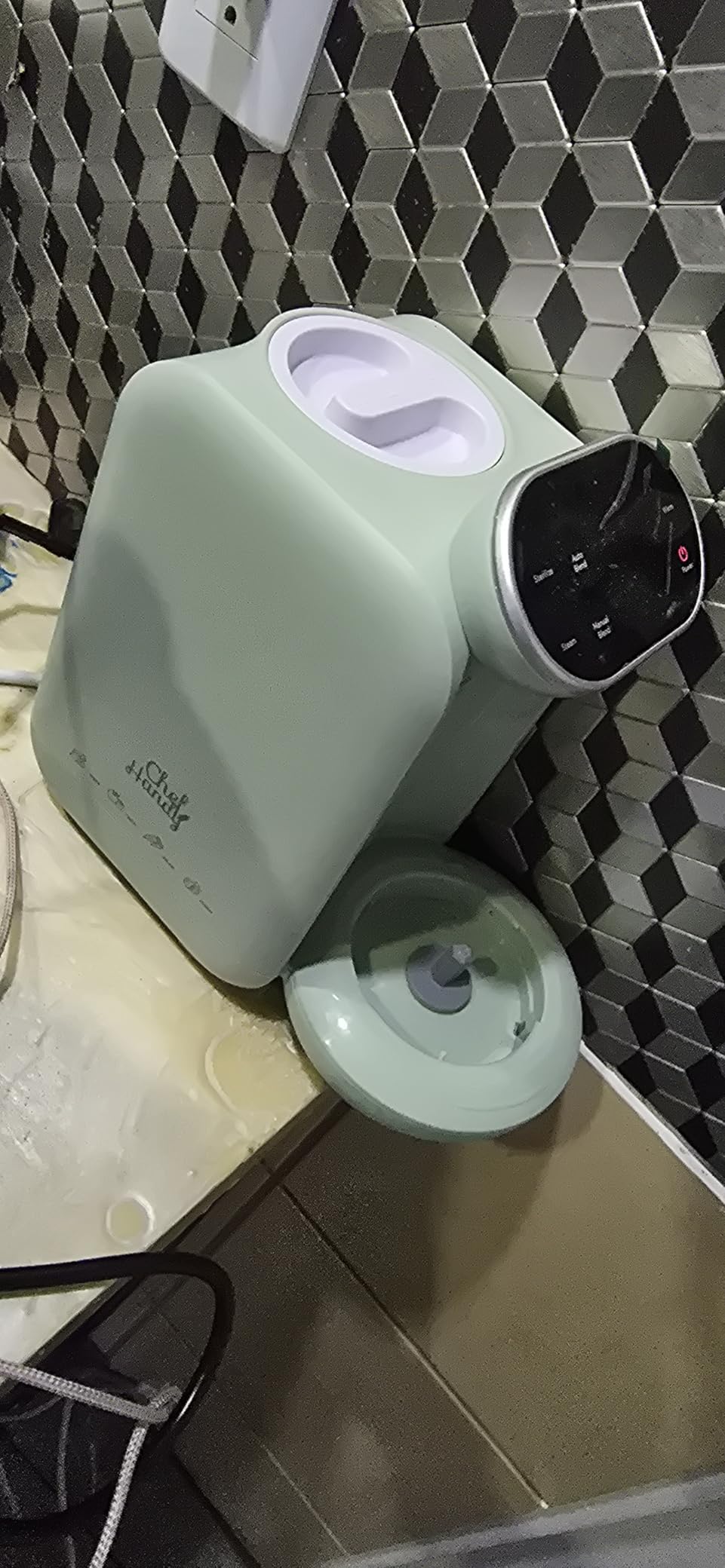 Chefhandy 5-in-1 Baby Food Maker with Stainless Steel Steam Basket, Green customer photo 2