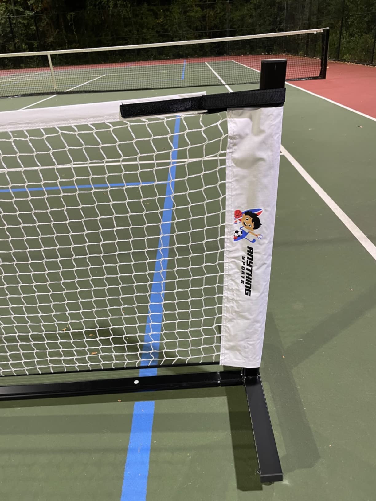 Deluxe Heavy Duty Pickleball Net with Wheels – Regulation Size Portable Net System with Lockable Wheels & Wheeled Carry Case | Tournament-Ready, Fast Setup | Backyard, Driveway, Gym & Court Use customer photo 2