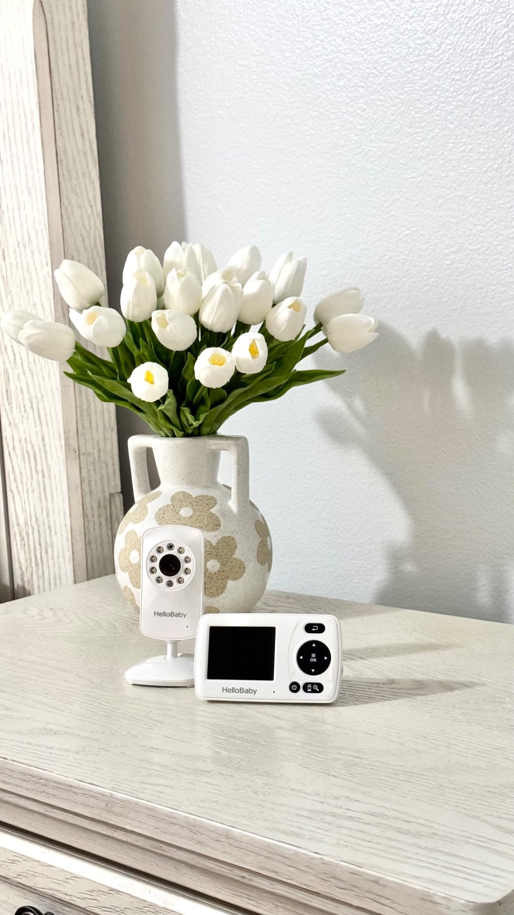 HelloBaby HB30 Video Baby Monitor with Digital Camera and Audio, No WiFi No App Safety Baby Monitor, 8 Languages, Auto Night Vision, 1000ft Transmission Range, 2.4 inch Portable Screen customer photo 2
