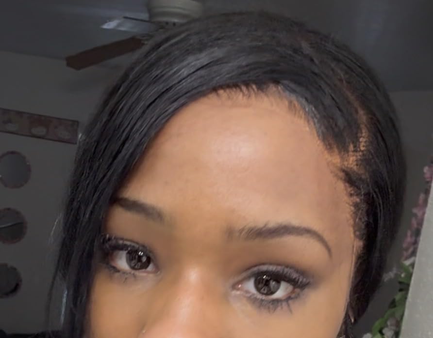 Hermosa Chocolate Brown Lace Front Wigs Human Hair Pre Plucked Pre Bleached customer photo 1