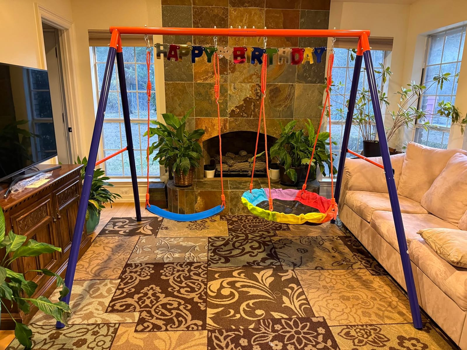 Amictoy Swing Set for Backyard, 32
