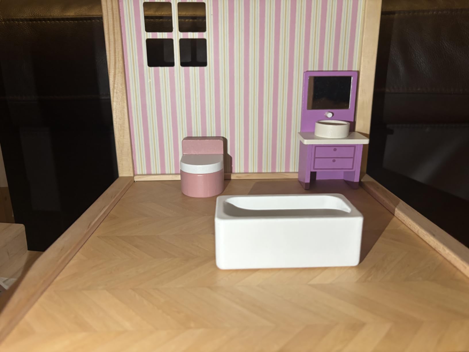 Tiny Land Wooden Dollhouse for Girls - 6 Rooms Wooden Doll House customer photo 2