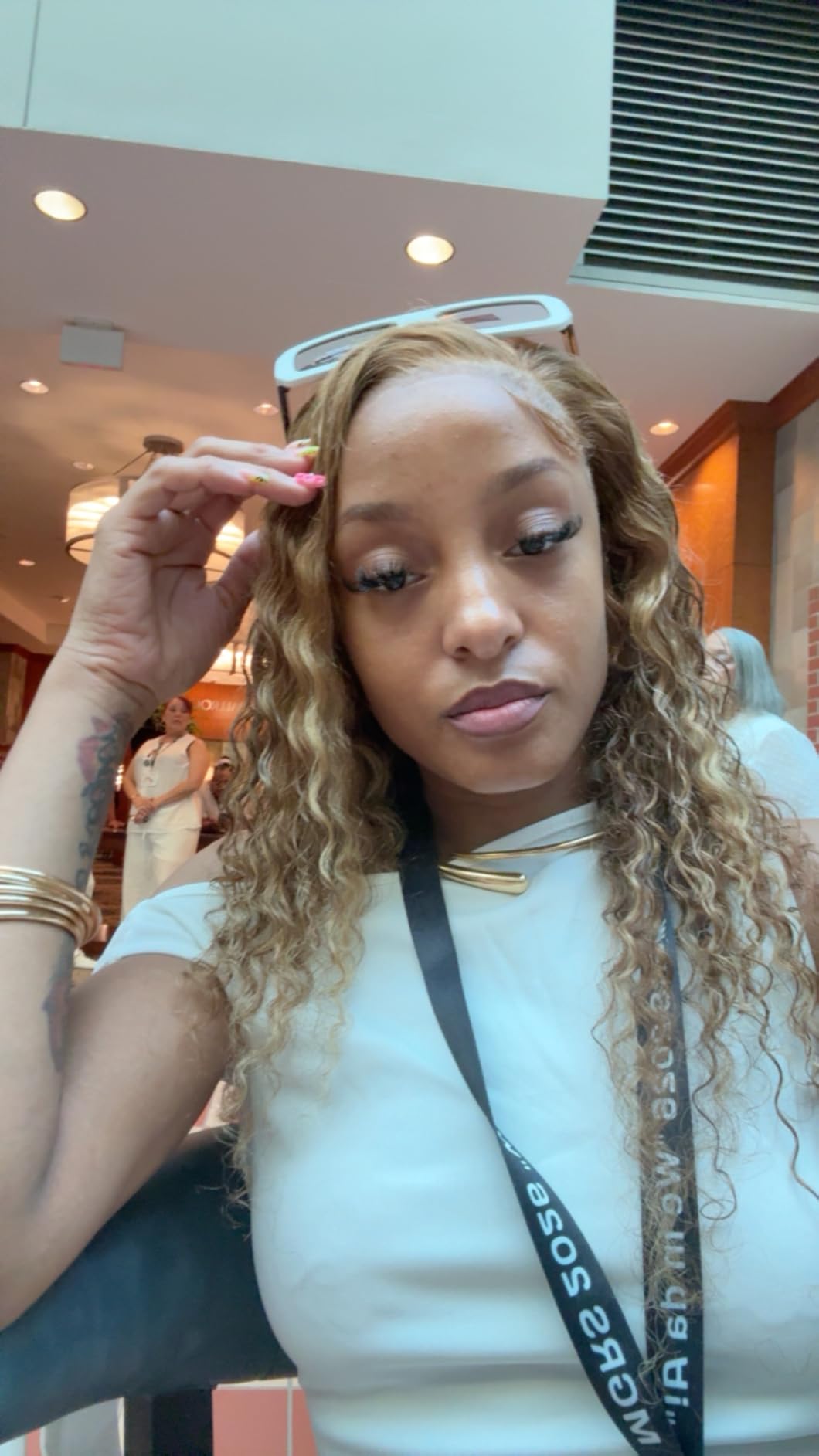 bangjazz 13x4 Deep Wave Lace Front Wigs Human Hair 180% Density Deep Wave Frontal Wigs Human Hair HD Lace 26 Inch Curly Wigs for Black Women Pre Plucked with Baby Hair Curly Lace Front Wig customer photo 2