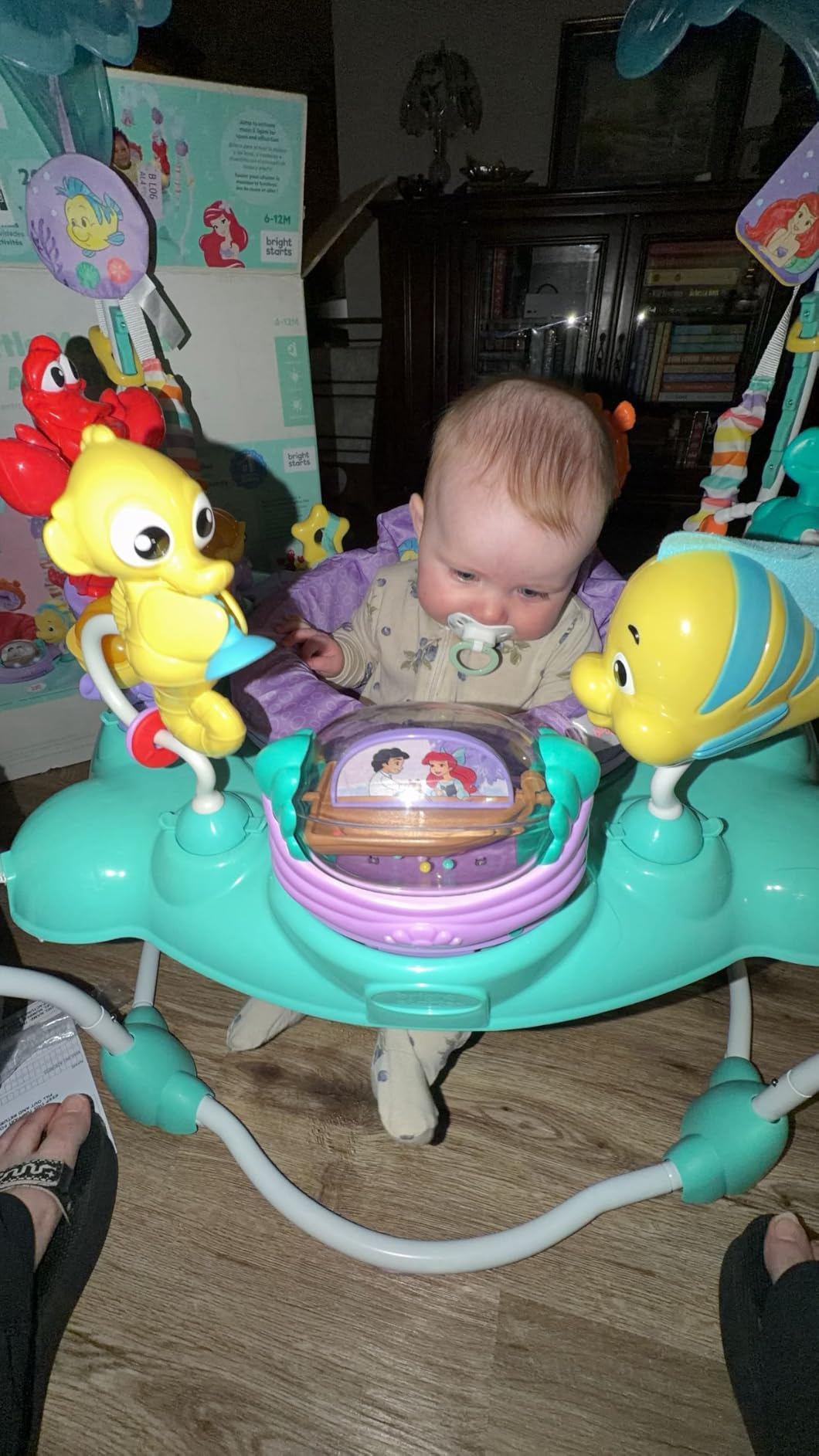 Bright Starts Disney Baby Minnie Mouse Forever Besties Baby Activity Center Jumper with 10 Toys, Lights & Sounds, 360-Degree Seat, 6-12 Months (Pink) customer photo 1