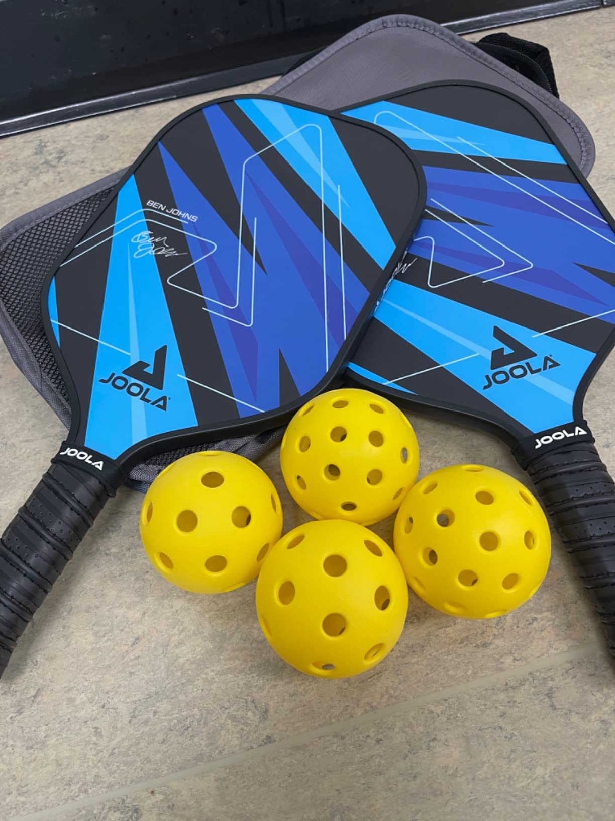 JOOLA Pickleball Paddles Set of 2 – Multiple Colors - Reinforced Fiberglass Surface – Lightweight, Durable, Beginner-Friendly Racket Design – Set Includes Balls & Bag – USAP Approved customer photo 2