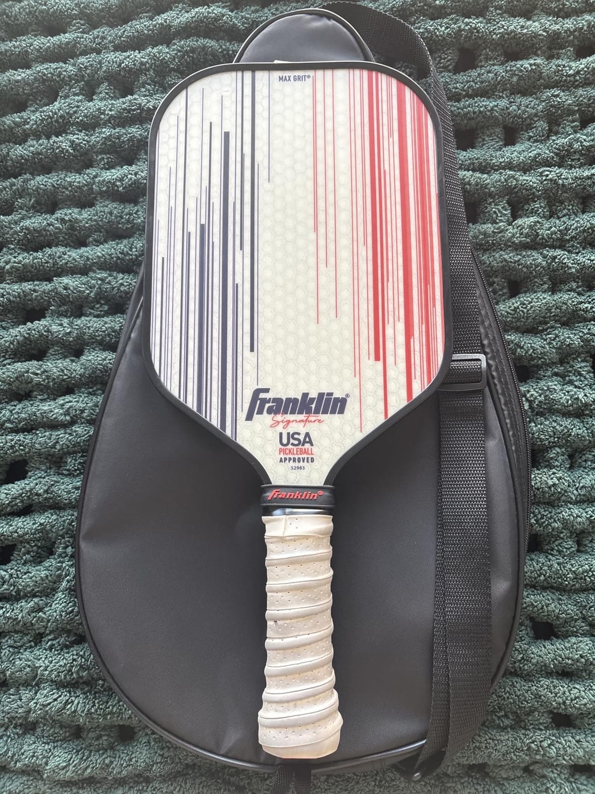Franklin Sports Pro Pickleball Paddles - Signature Series Pro Pickleball Paddle with MaxGrit Surface - USA Pickleball (USAPA) Approved Tournament Pickleball Paddles - 13mm + 16mm Polypropylene Cores customer photo 2