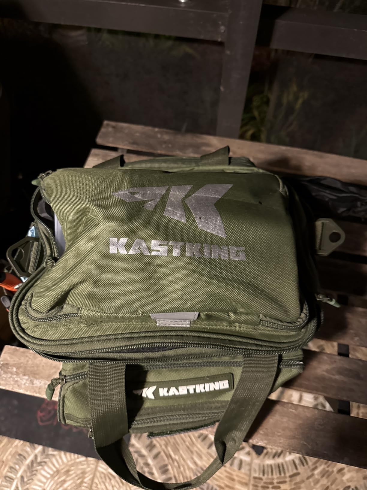 KastKing KarryAll Fishing Tackle Bag, Saltwater & Freshwater Gear Storage, Water-Resistant Material, Padded Shoulder Strap customer photo 1