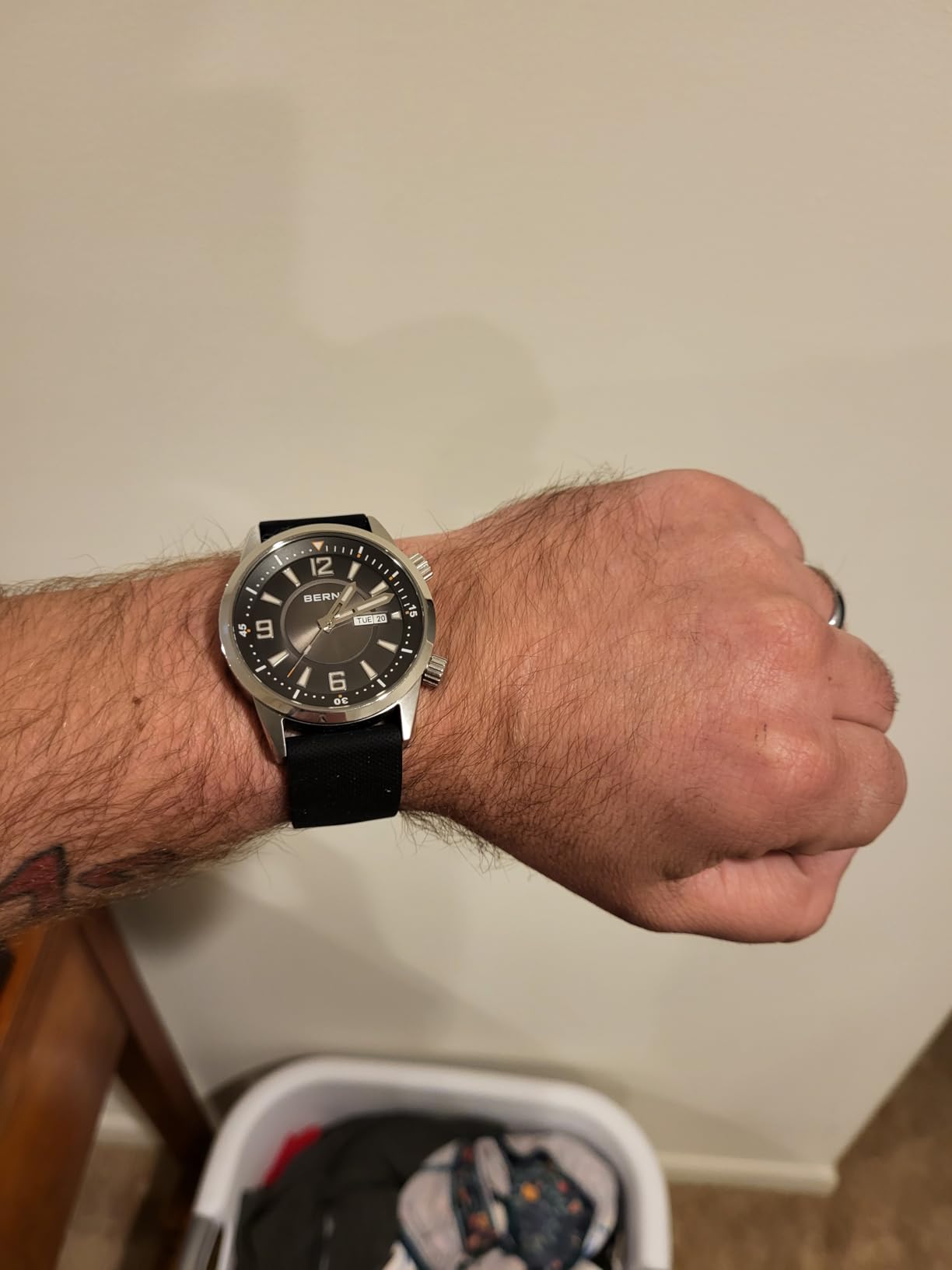 BERNY Dive Watch for Men, Mechanical Automatic Wristwatch, 200M Waterproof customer photo 2