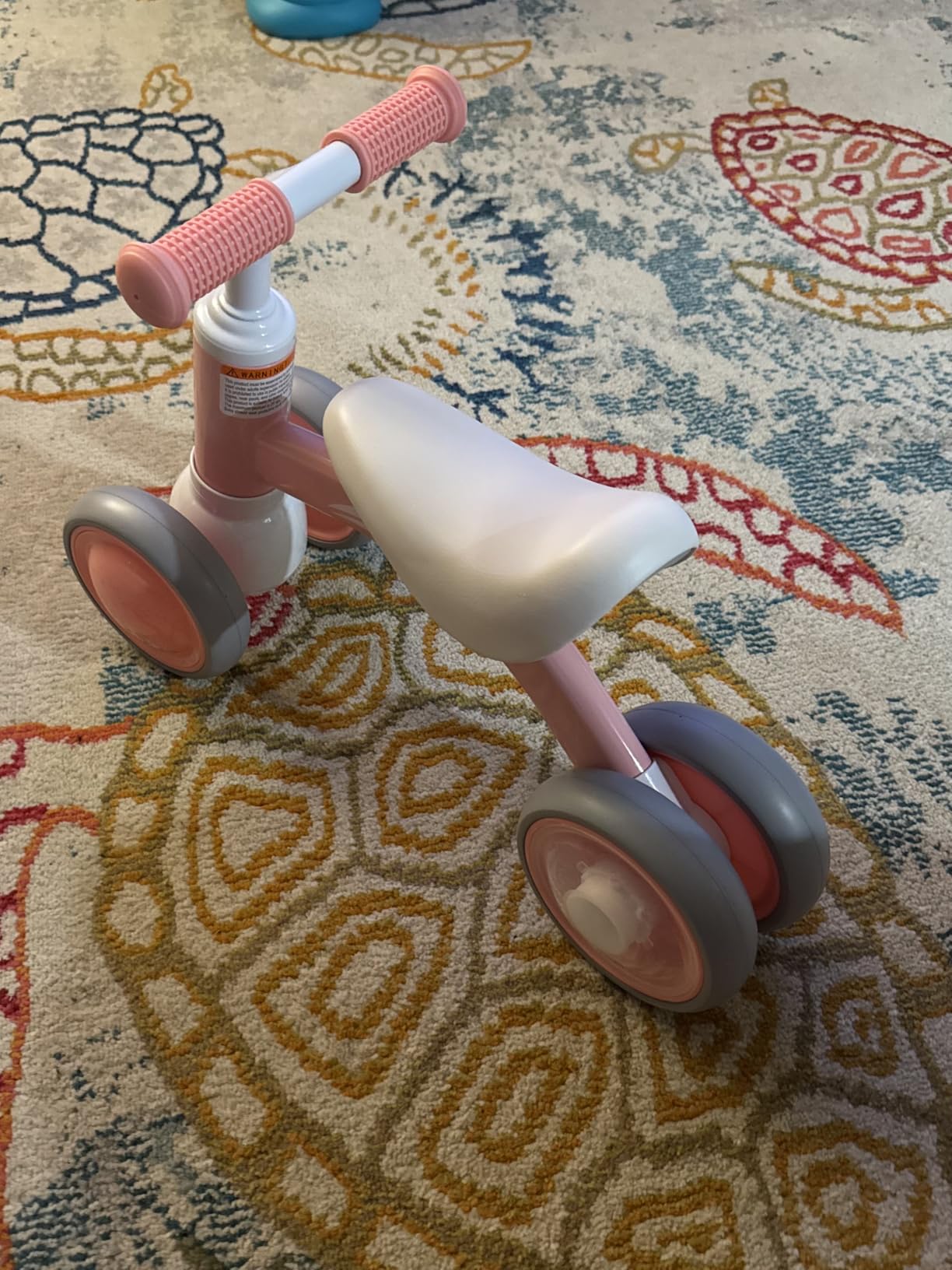 Gamfeiny Colorful Lighting Baby Balance Bike Toys for 1 Year Old Boy Girl Gifts, 10-36 Month Toddler Balance Bike, No Pedal 4 Silence Wheels & Soft Seat First Riding on Toys, 1st Birthday Gifts customer photo 2