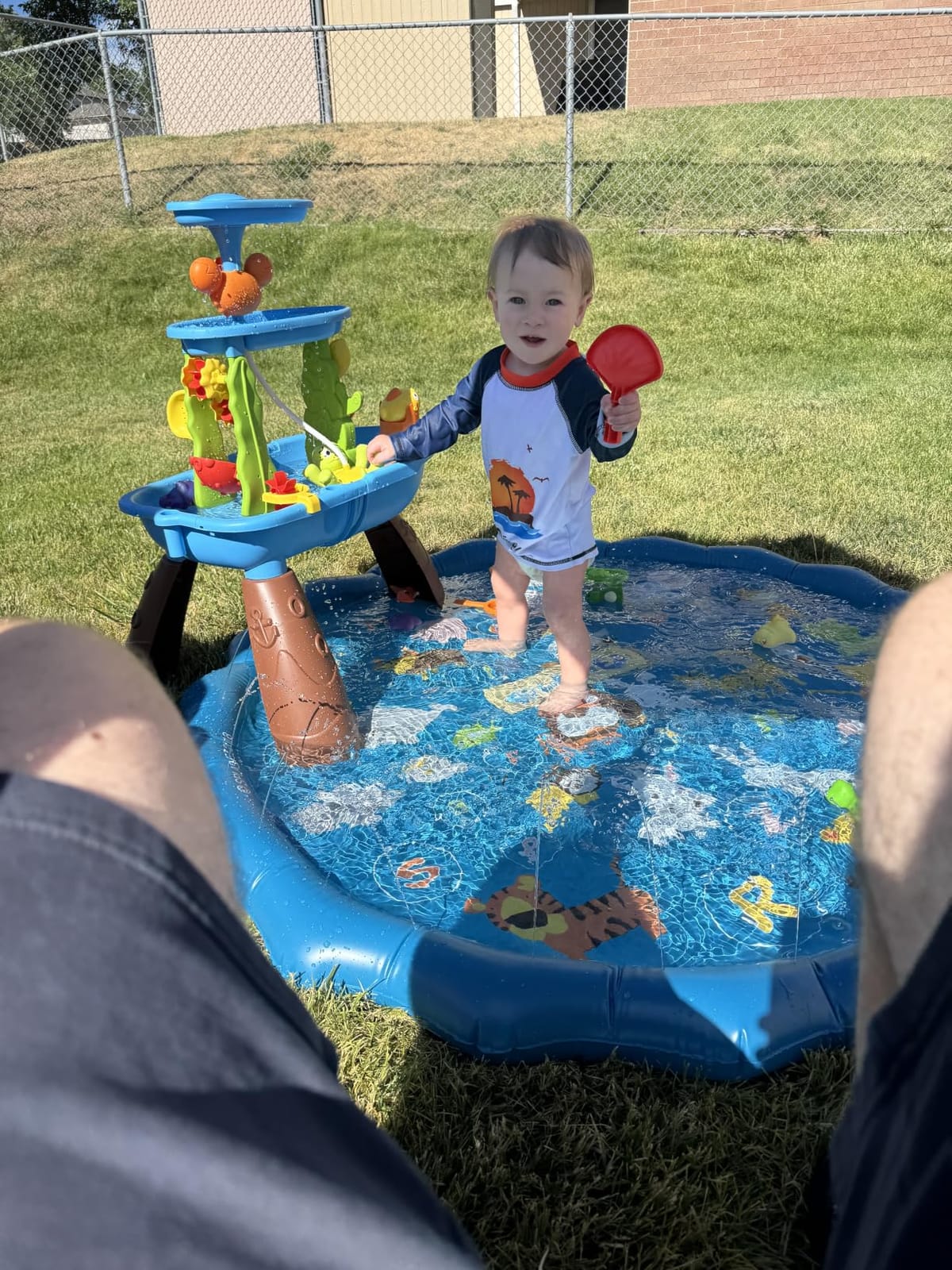 SplashEZ Non Slip Splash Pad for Kids & Dogs, 69’’ Extra Large Splash Pad Sprinkler for Kids, Dog Water Summer Toys - Great Outdoor Toys for Toddlers 1-3 & Children Ages 4-8, Baby Pool for Backyard customer photo 1
