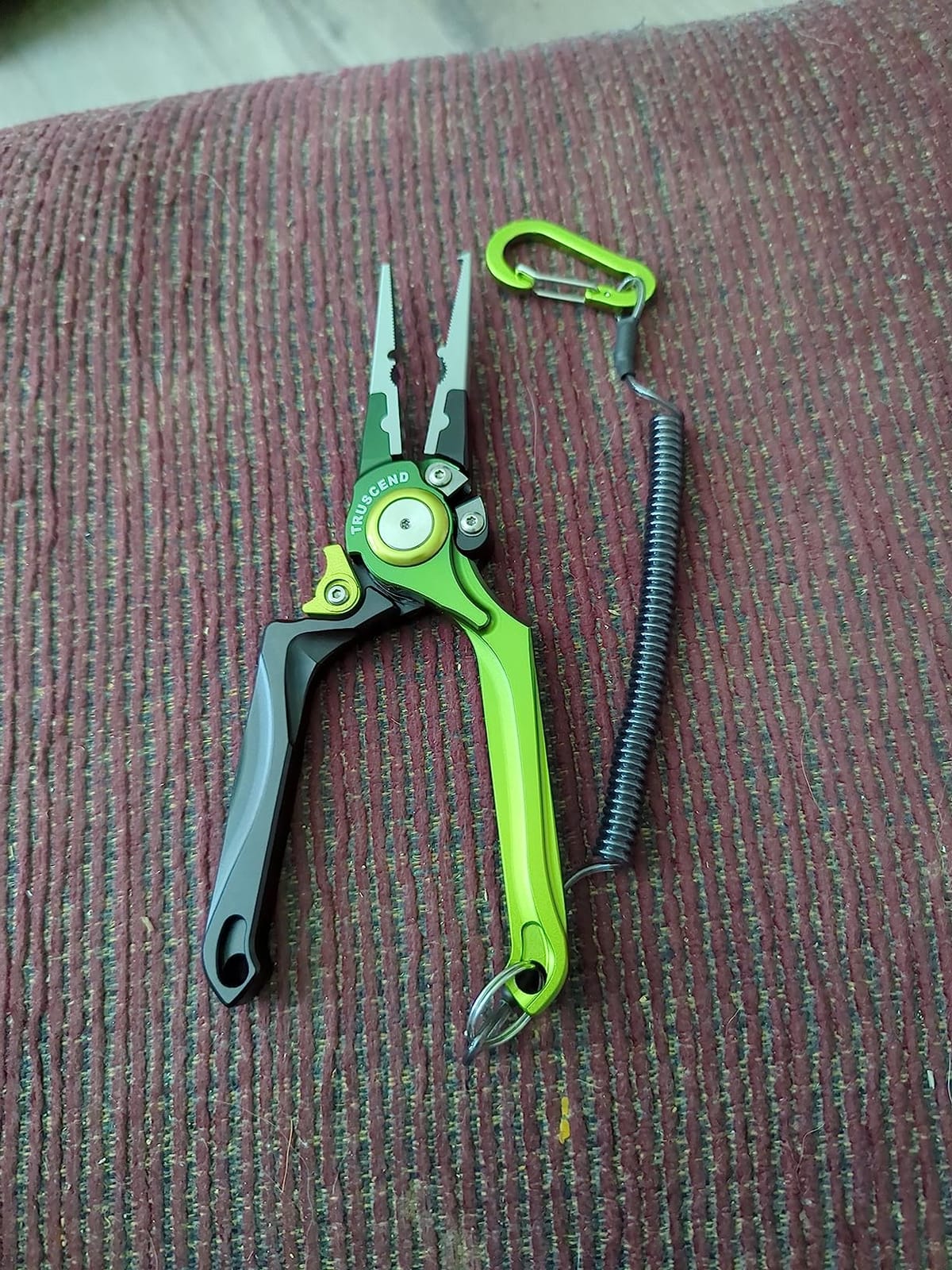 TRUSCEND Easy Use Lockable Fishing Pliers with Tungsten Carbide Cutter, Innovative Ergonomic Handy Handle, Saltwater Corrosion Resistant Teflon Coated Fishing Tool, Light Multi-Function Fishing Gear customer photo 2