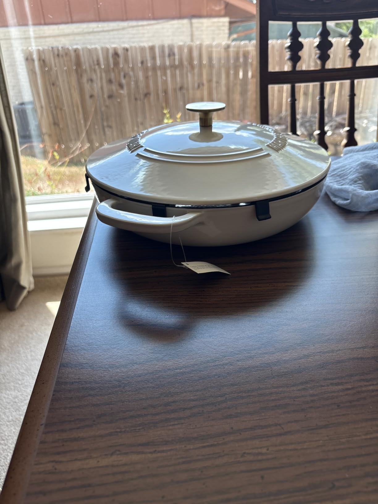 Martha Stewart Gatwick 3.5-Quart Enameled Cast Iron Dutch Oven Braiser – Martha Blue, Durable Nonstick Dutch Oven for Slow Cooking, Braising, and Baking customer photo 1
