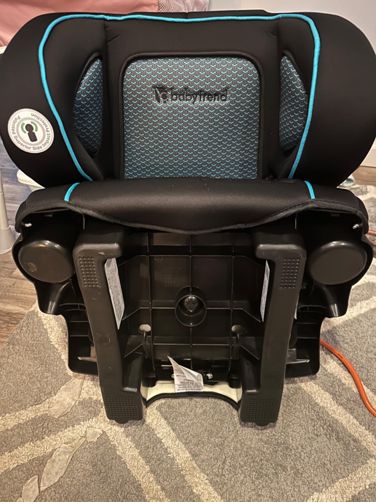Baby Trend Protect 2-in-1 Folding Belt-Positioning Booster Seat, Midnight Black customer photo 2